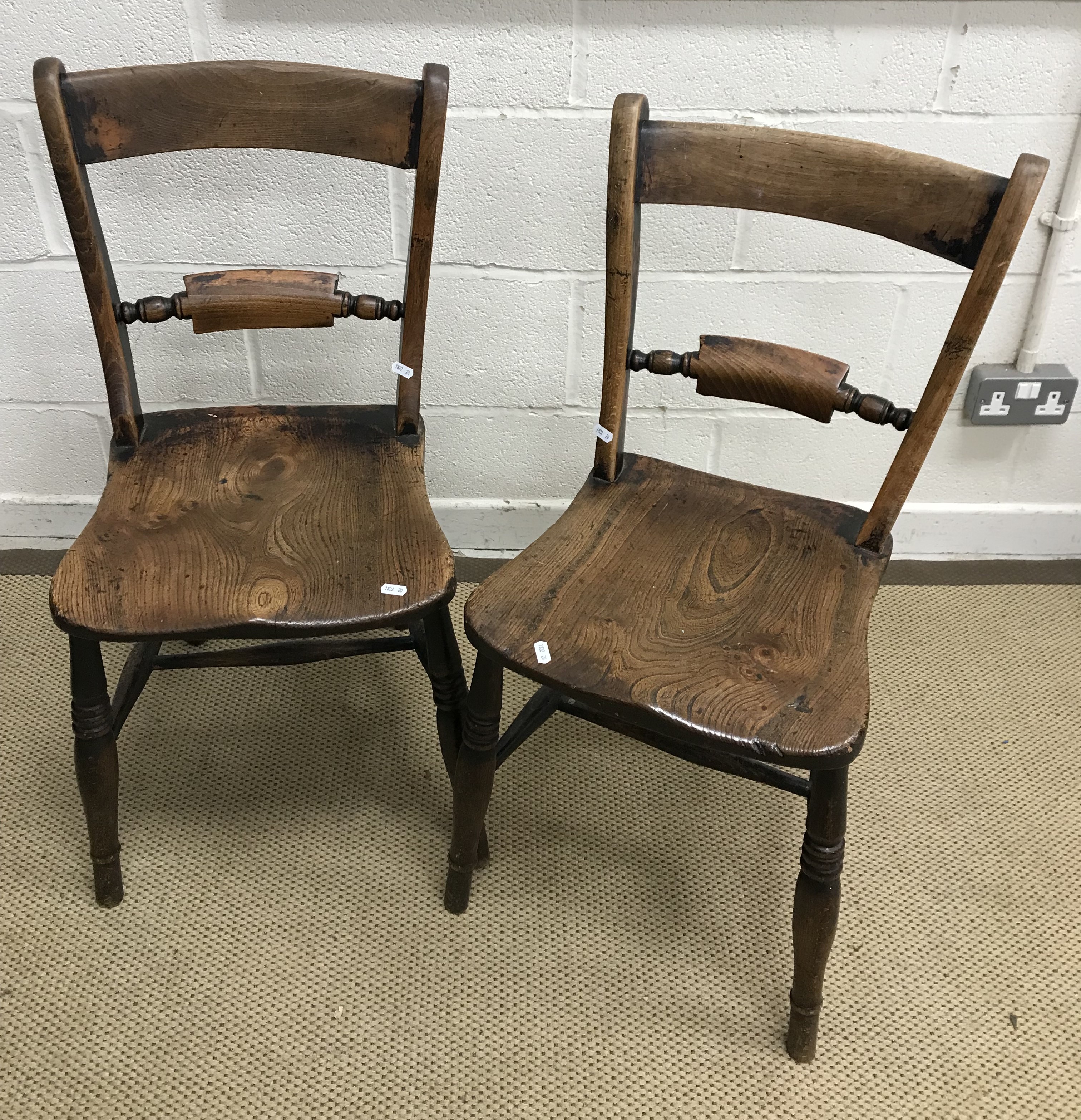 An early 19th Century West Country ash and elm stick back elbow chair, - Image 2 of 39