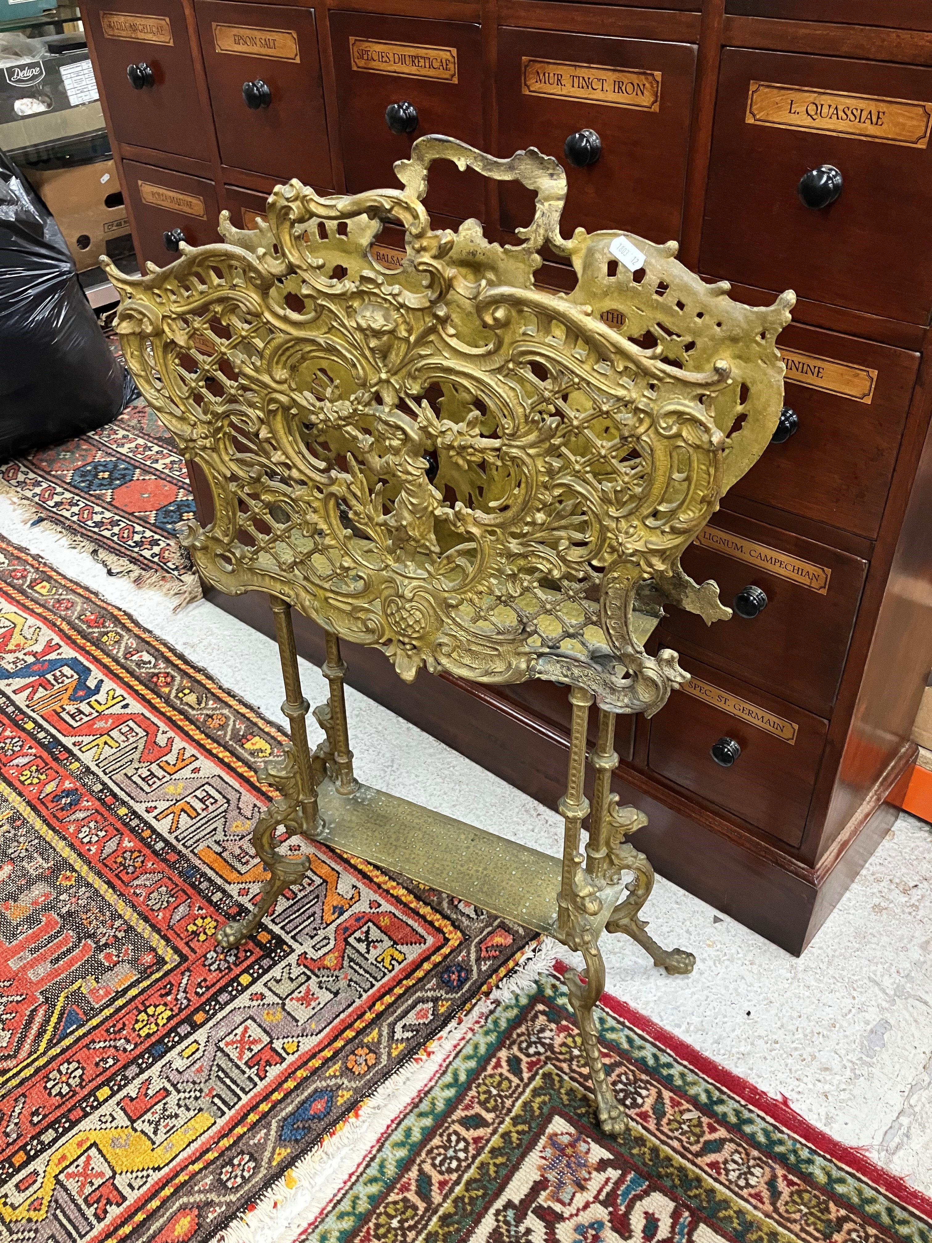 An Edwardian mahogany and inlaid revolving bookcase, - Image 3 of 3