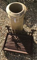 A Doulton chimney pot, 36 cm diameter x 60 cm high,