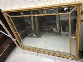 A gilt framed wall mirror in the Georgian style,