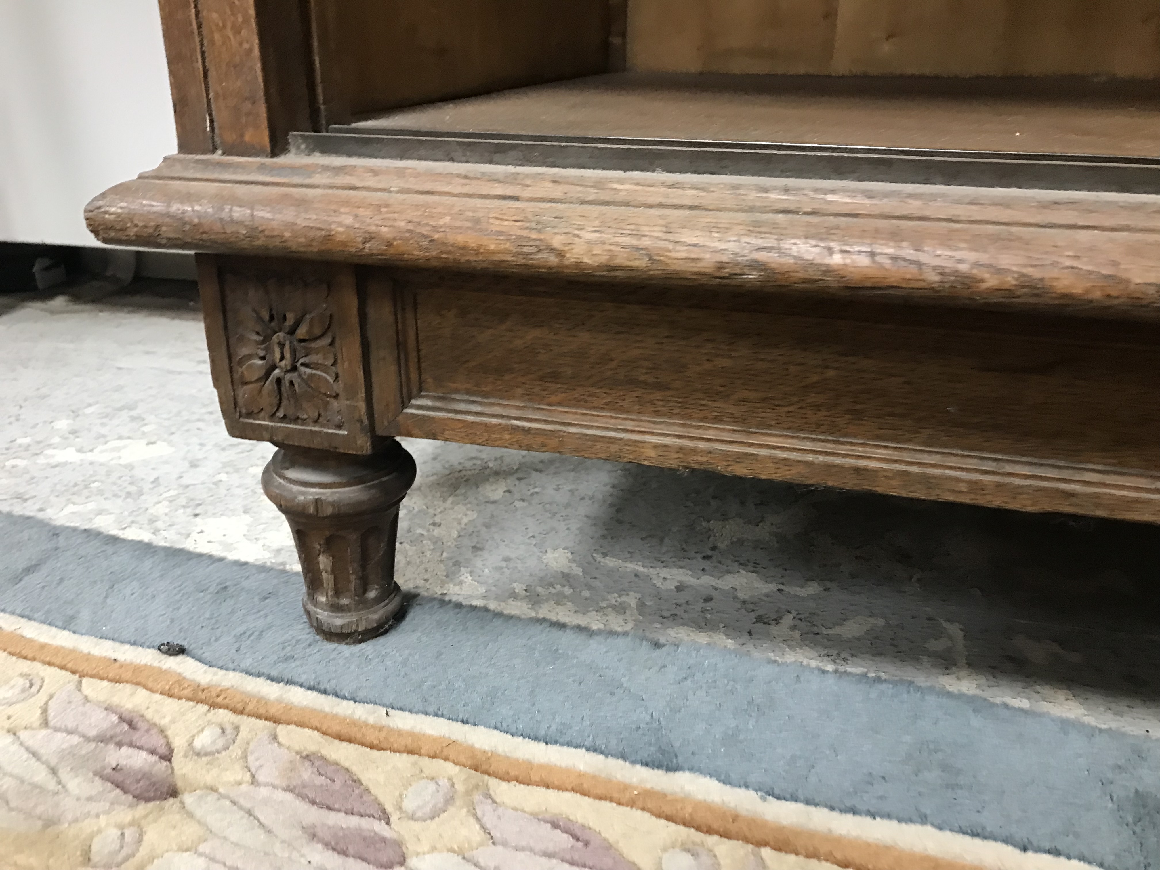 A mid 20th Century oak side cabinet formerly from a French haberdashery, - Bild 9 aus 63