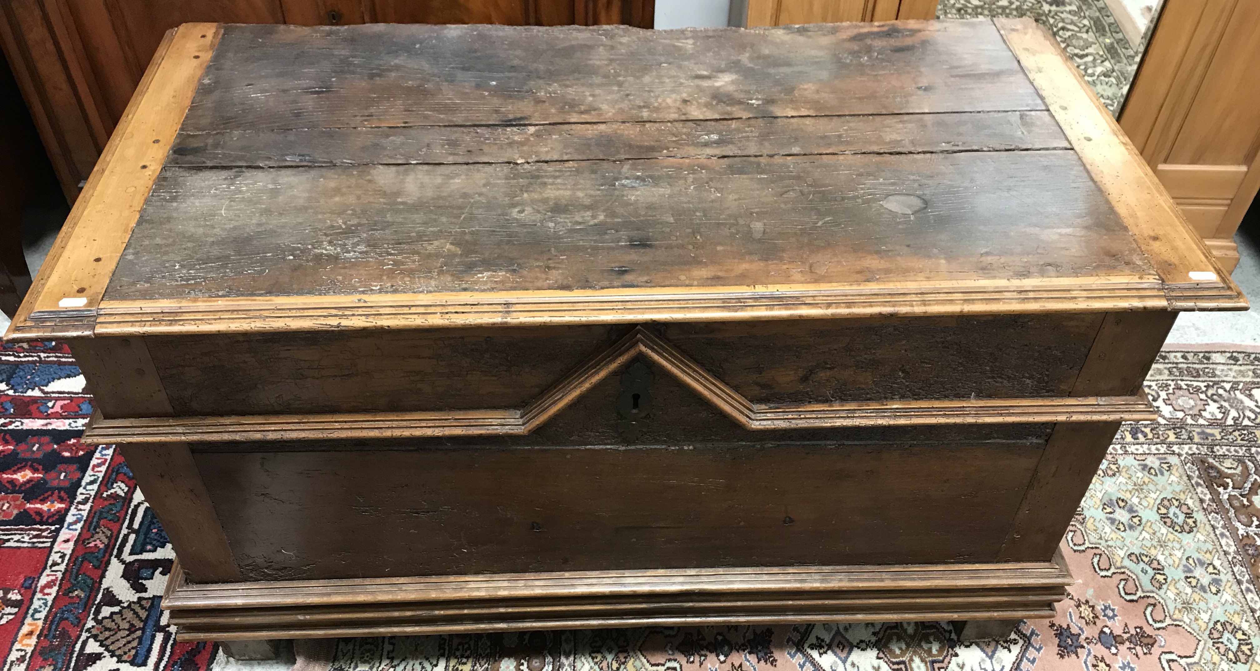 A 17th Century Italian cedar wood coffer or cassone,