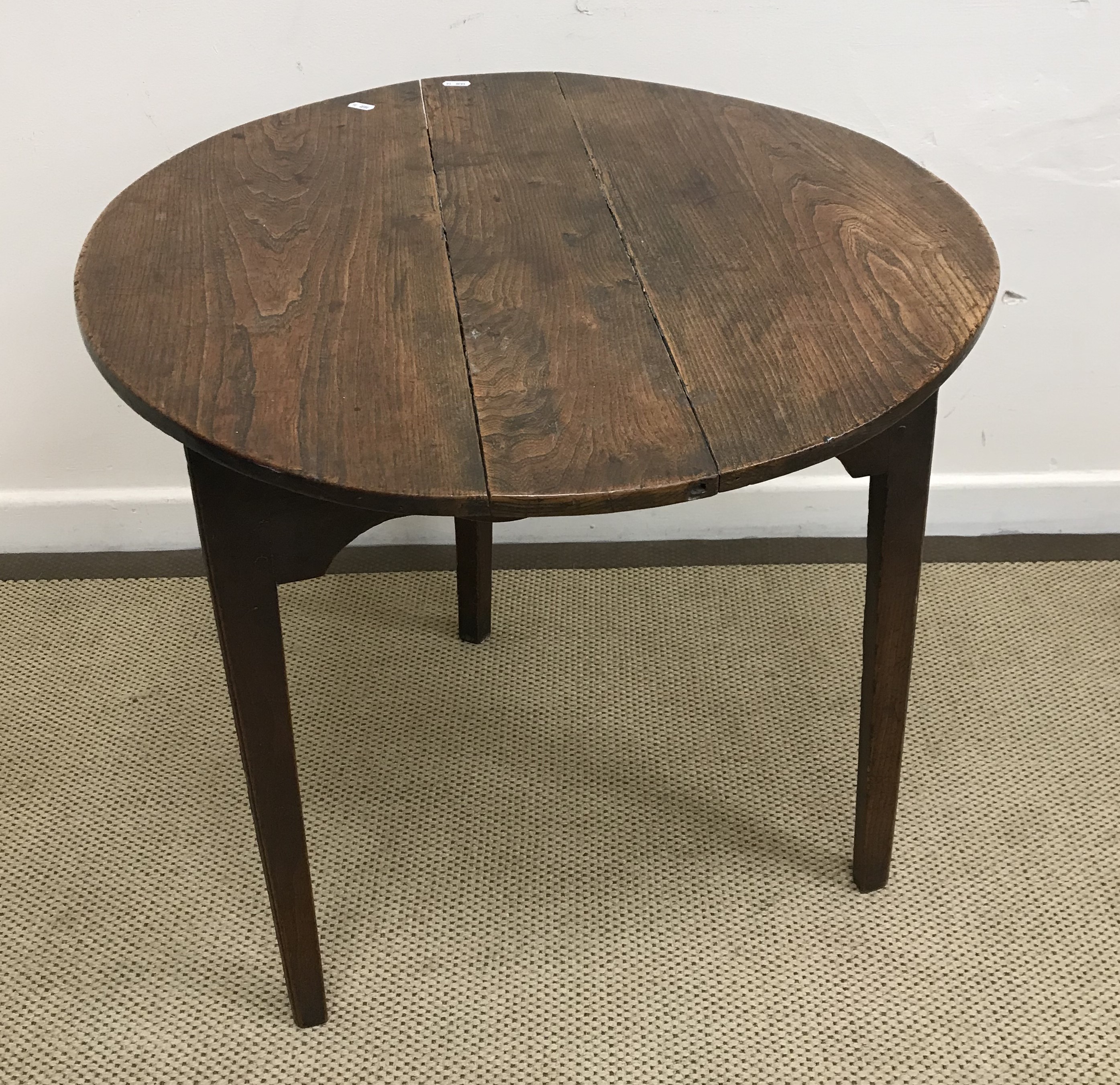 A 19th Century oak cricket table,