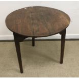 A 19th Century oak cricket table,