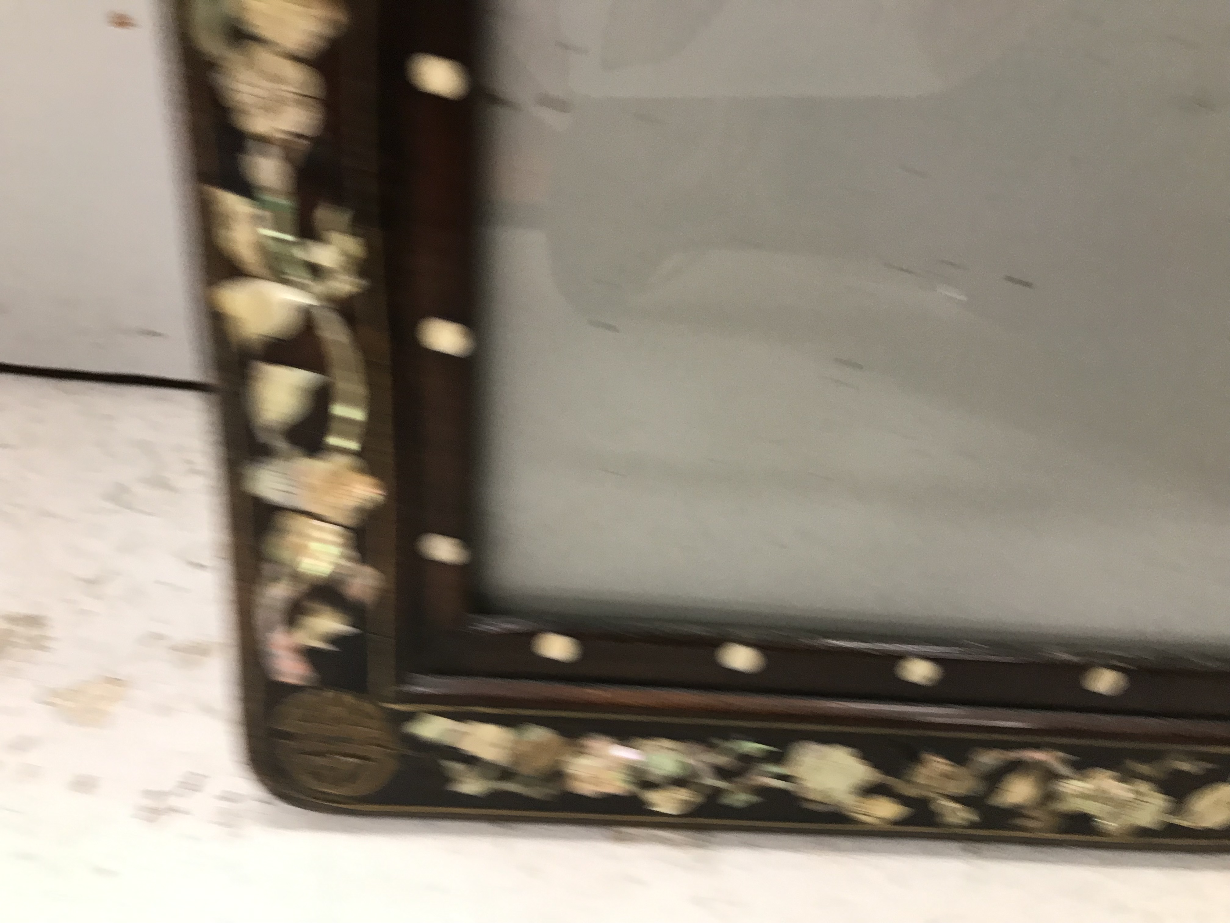 A pair of 19th Century mother of pearl inlaid hardwood Chinese frames CONDITION REPORTS - Image 39 of 60