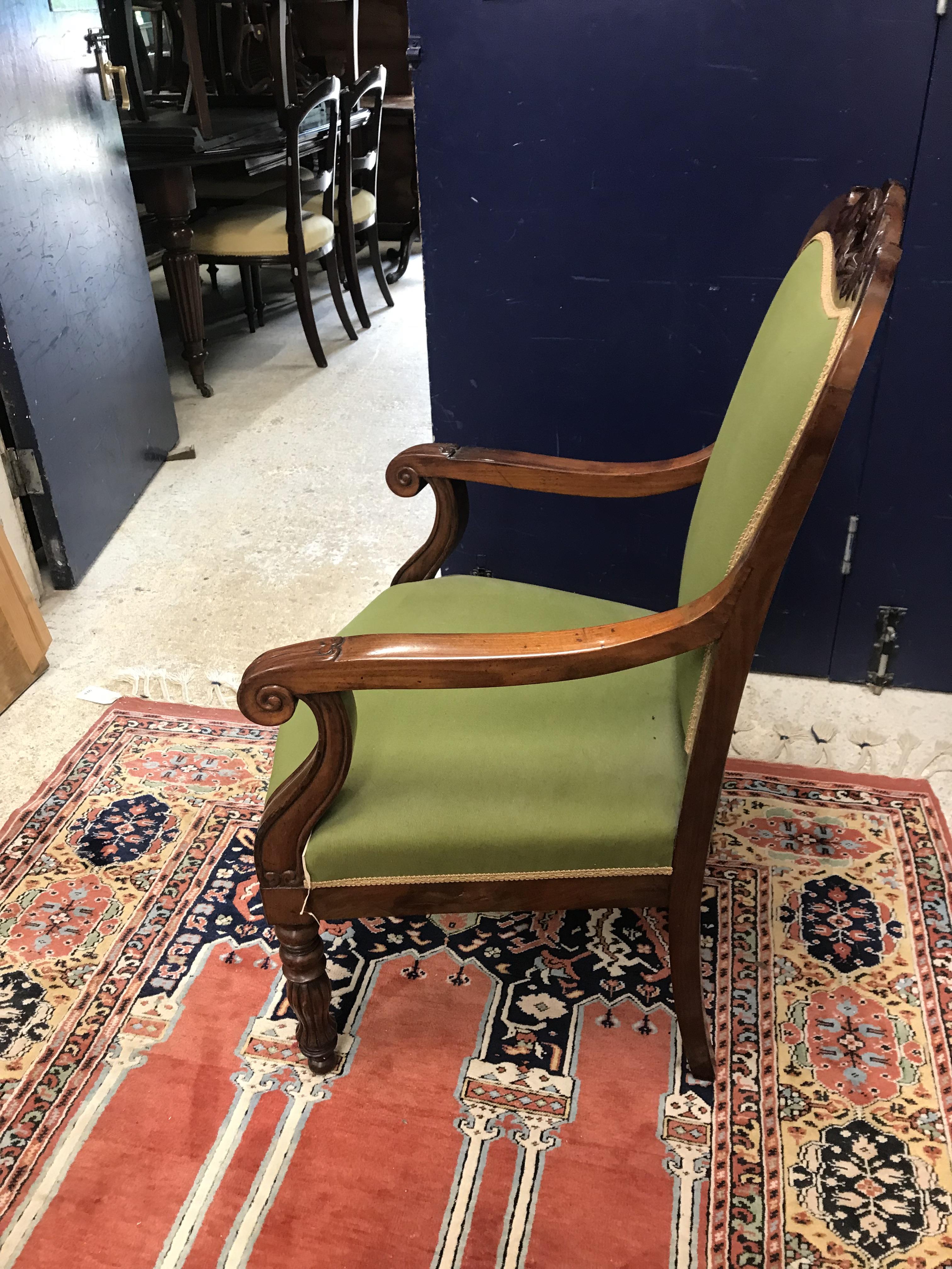 Two near-matching mahogany framed salon armchairs in the Continental Rococo taste with foliate - Image 51 of 96