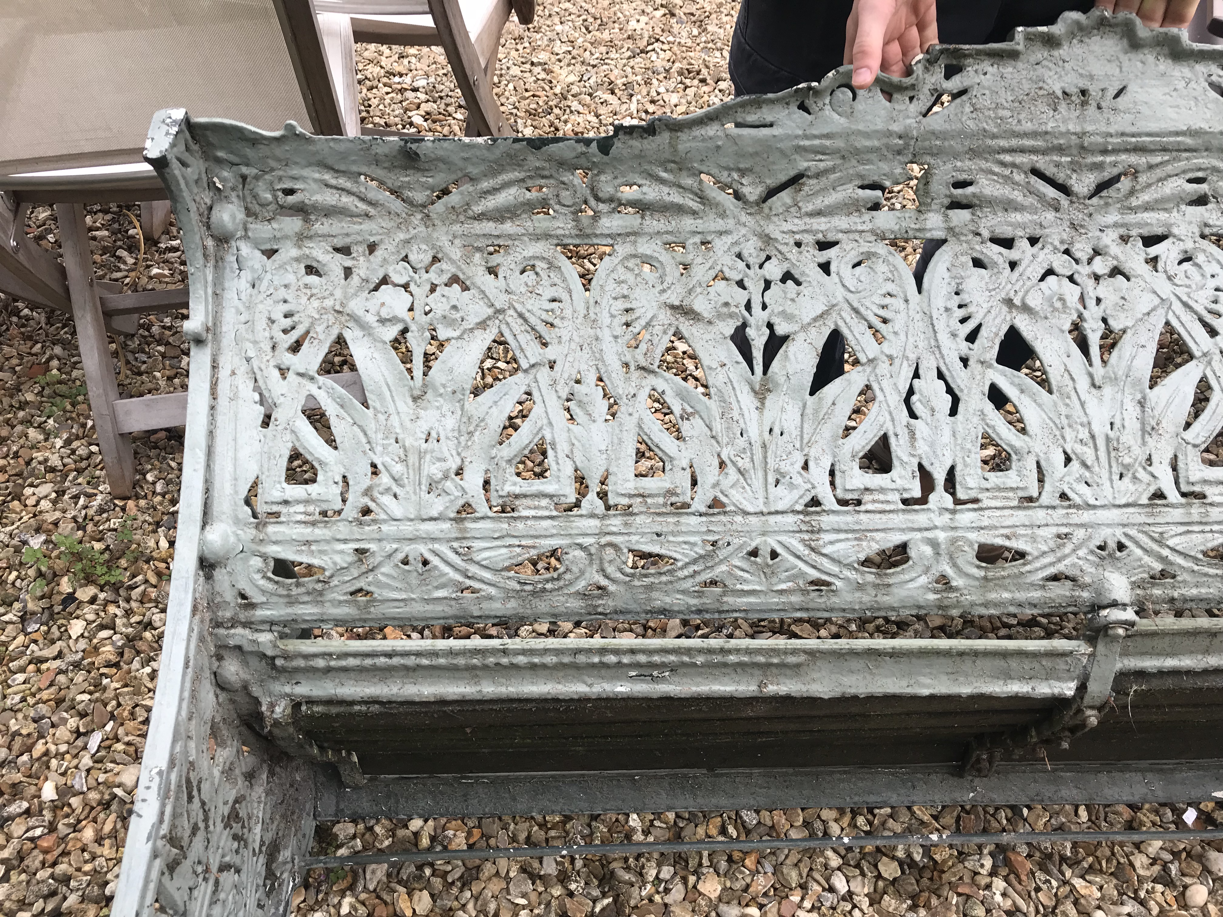 A Coalbrookdale style cast iron garden bench, - Image 12 of 39