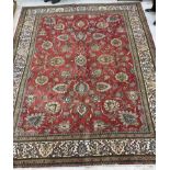 A Persian rug,