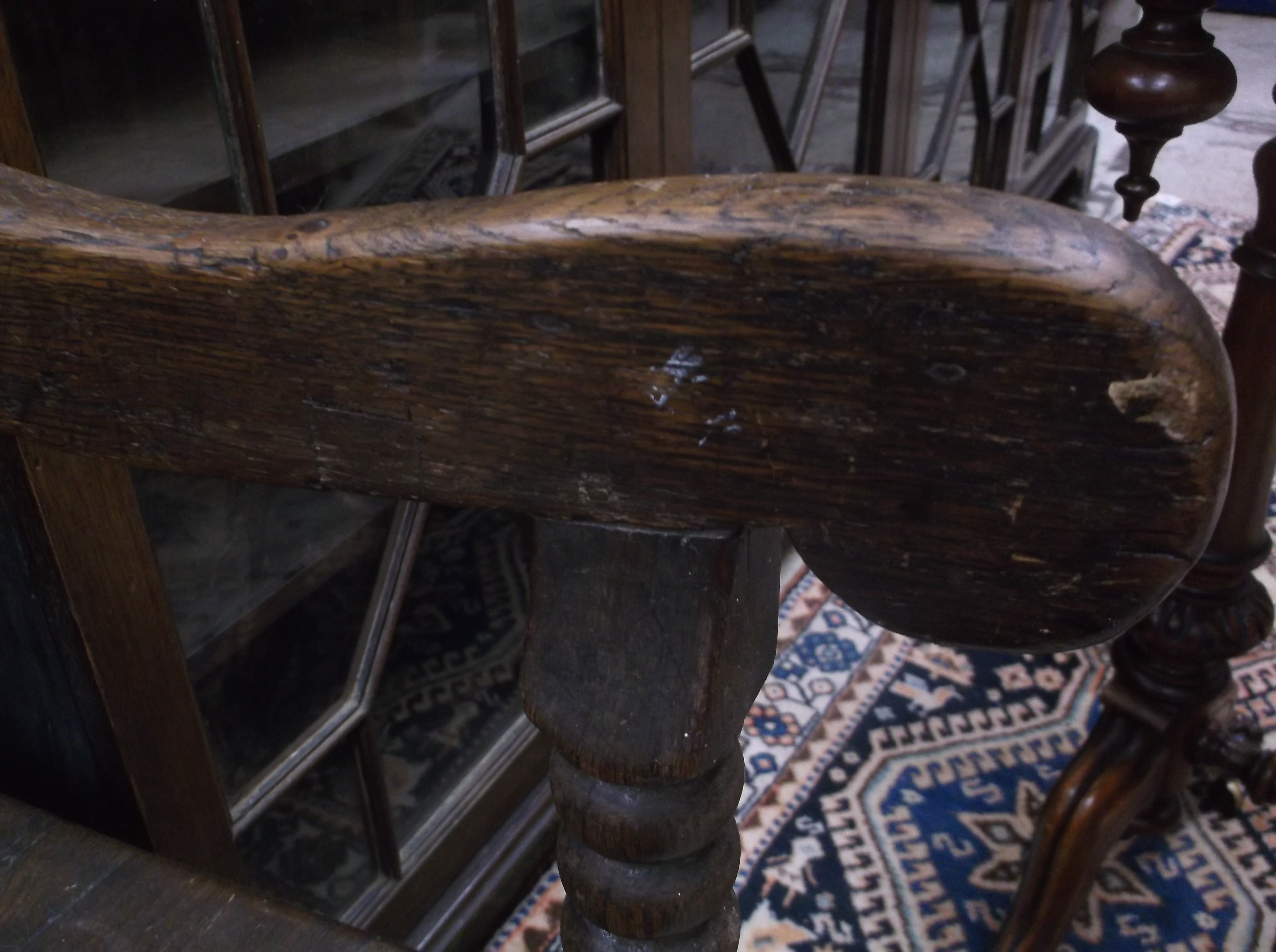 An18th Century and later oak hall chair, - Image 9 of 15