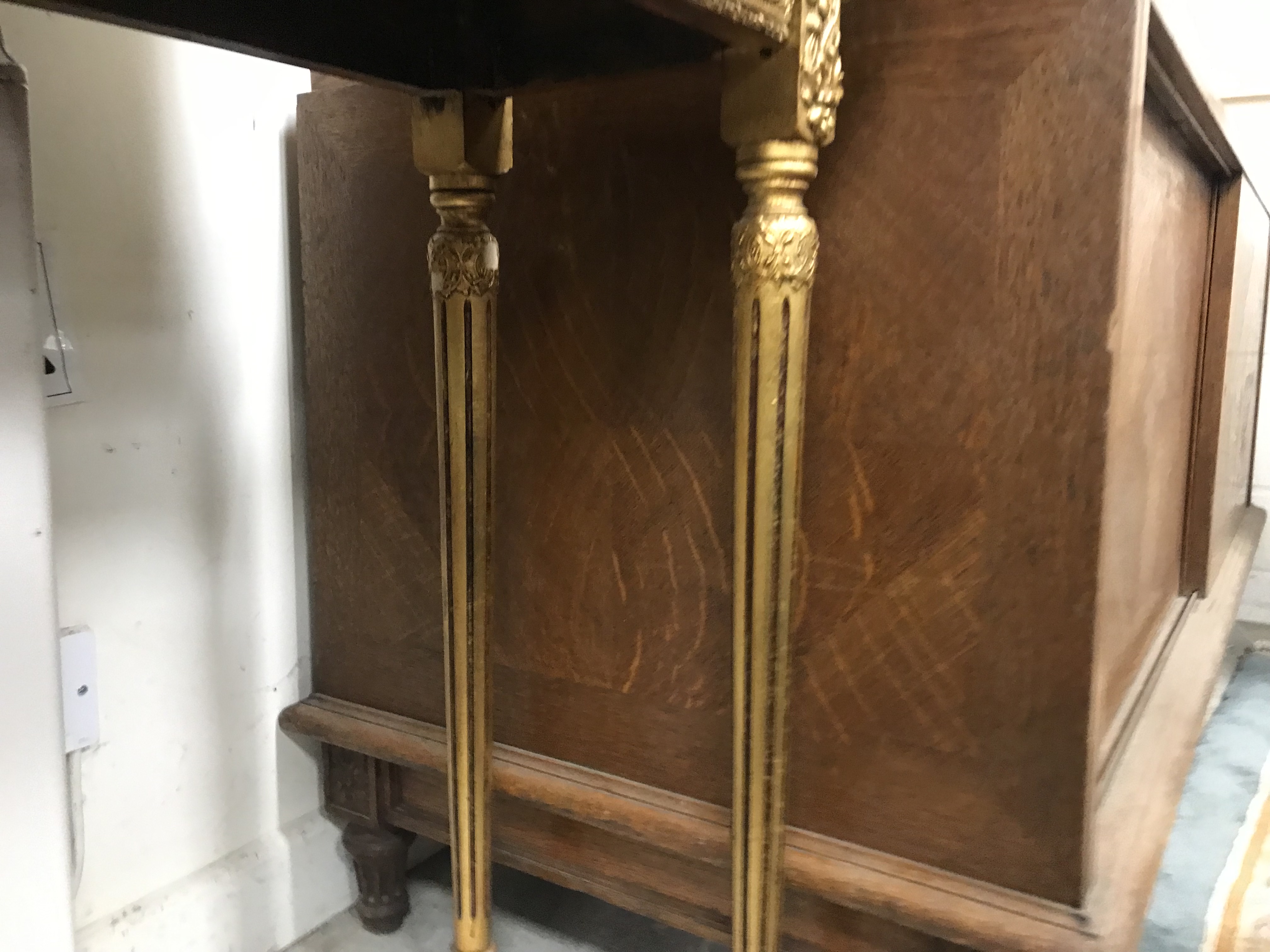 A mid 20th Century oak side cabinet formerly from a French haberdashery, - Bild 26 aus 63