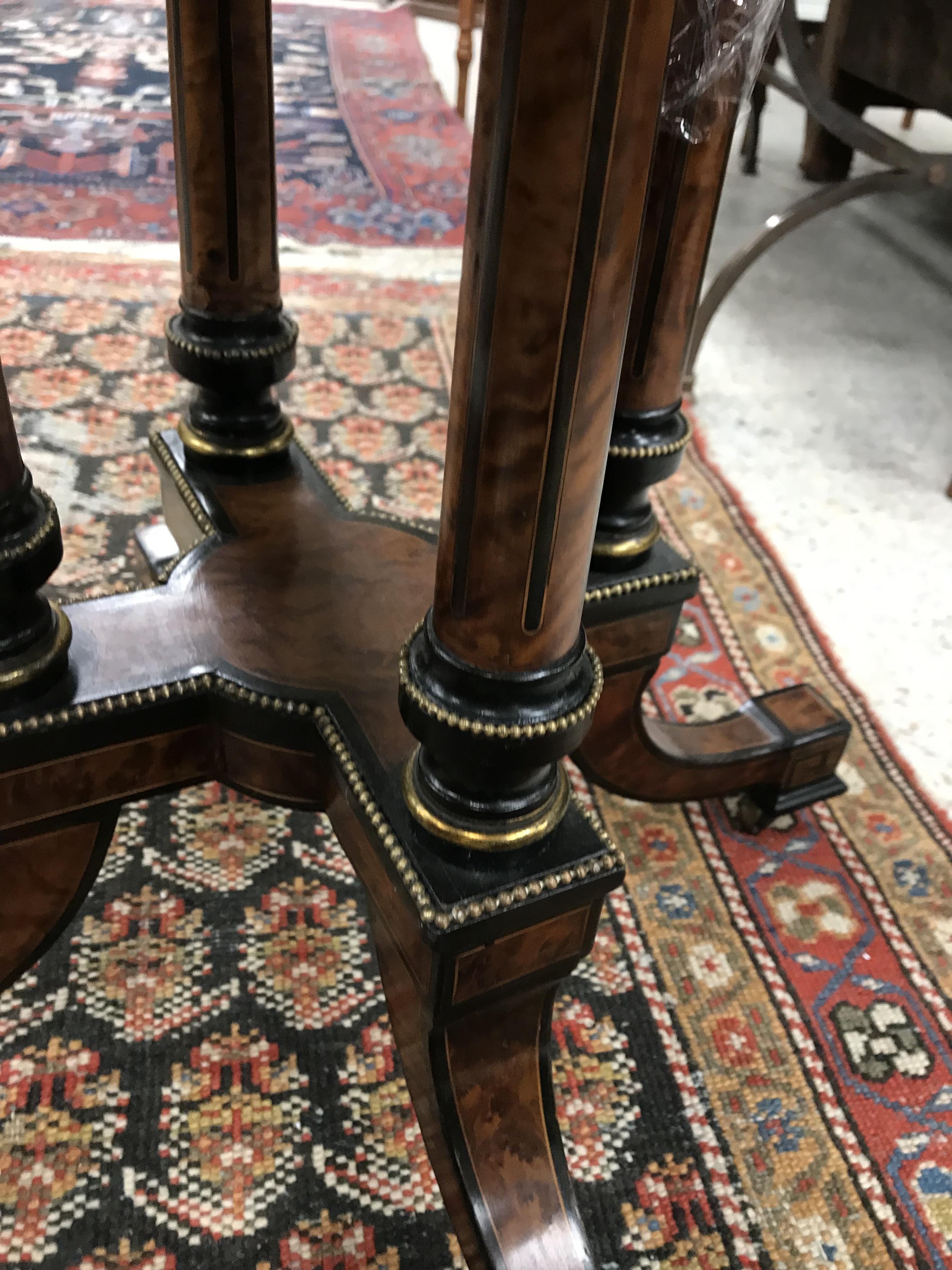 A Victorian amboyna and ebonised centre table, - Image 20 of 34