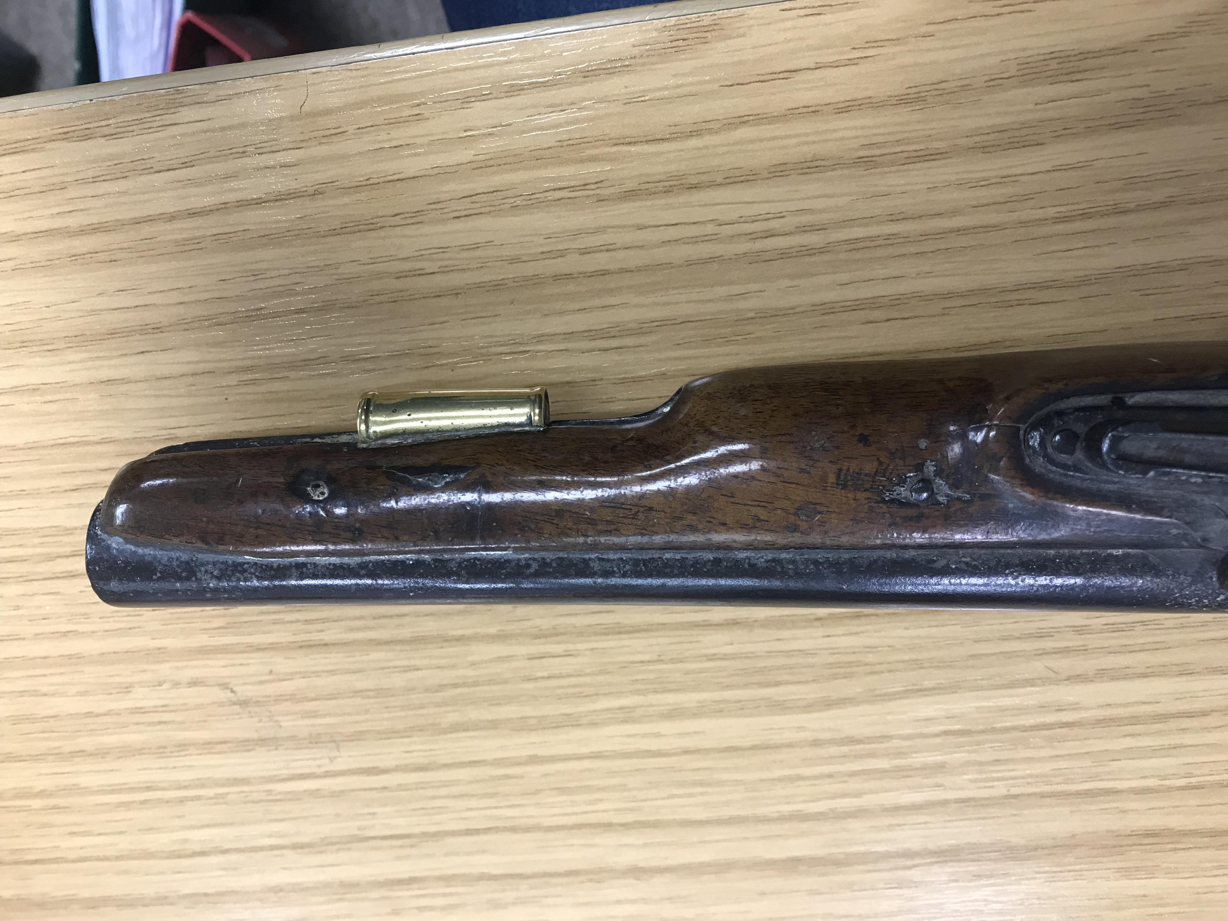 A George III flintlock pistol with straight grained walnut woodwork, - Image 36 of 39