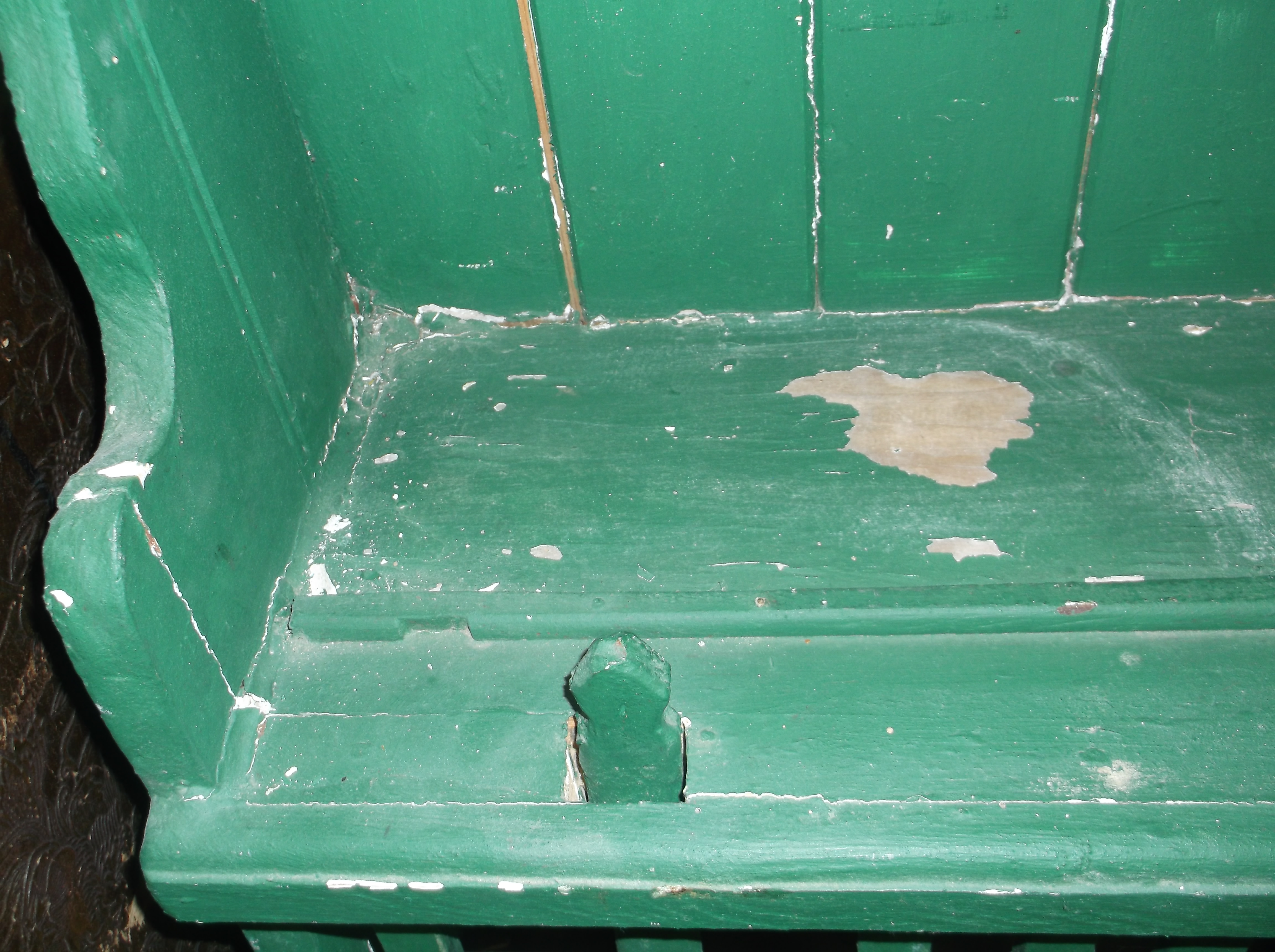 A 19th Century Irish painted pine "chicken coop" dresser, - Image 8 of 13