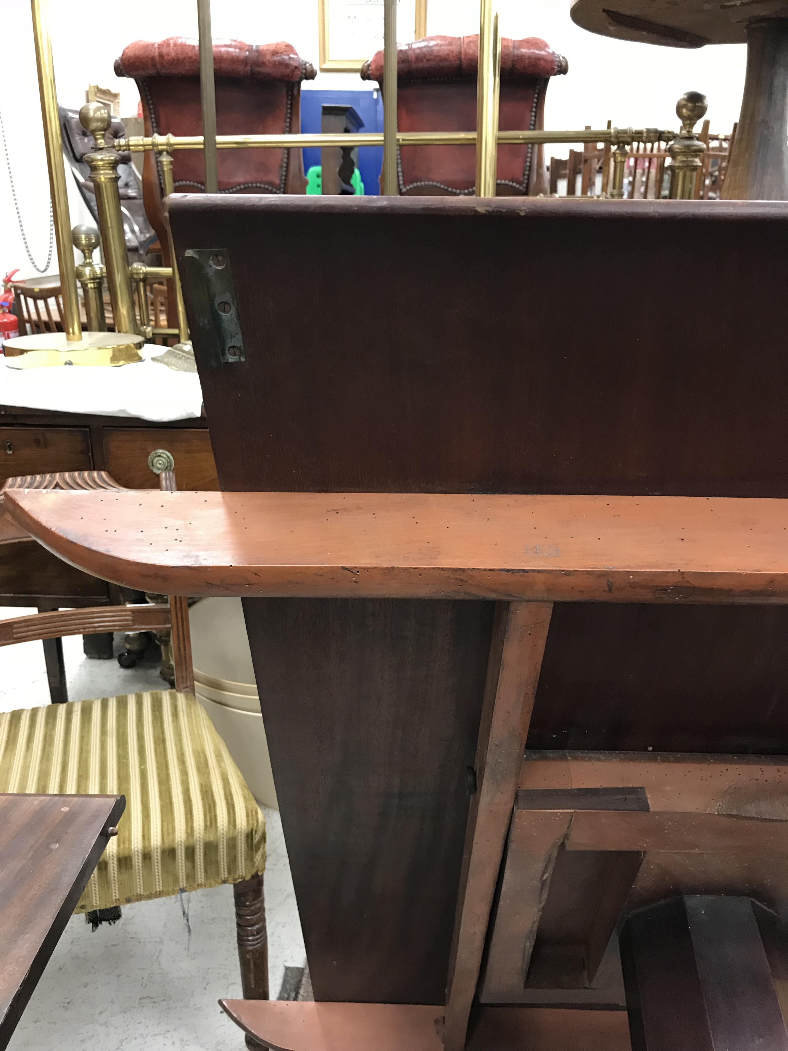 A 19th Century mahogany triple pillar dining table, - Bild 23 aus 38