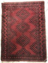 An Afghan rug,