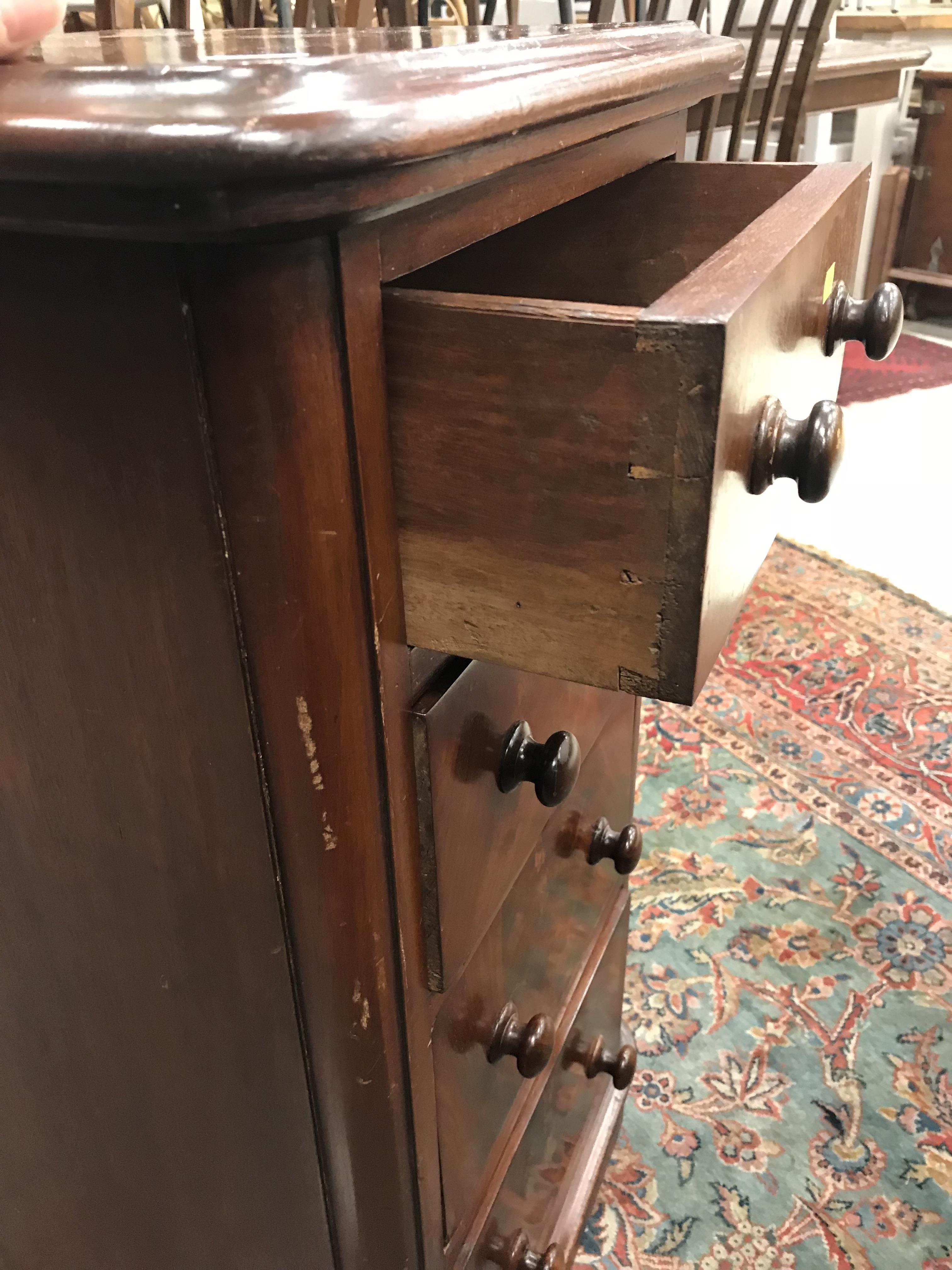 A pair of Victorian mahogany bedside chests, - Image 4 of 34