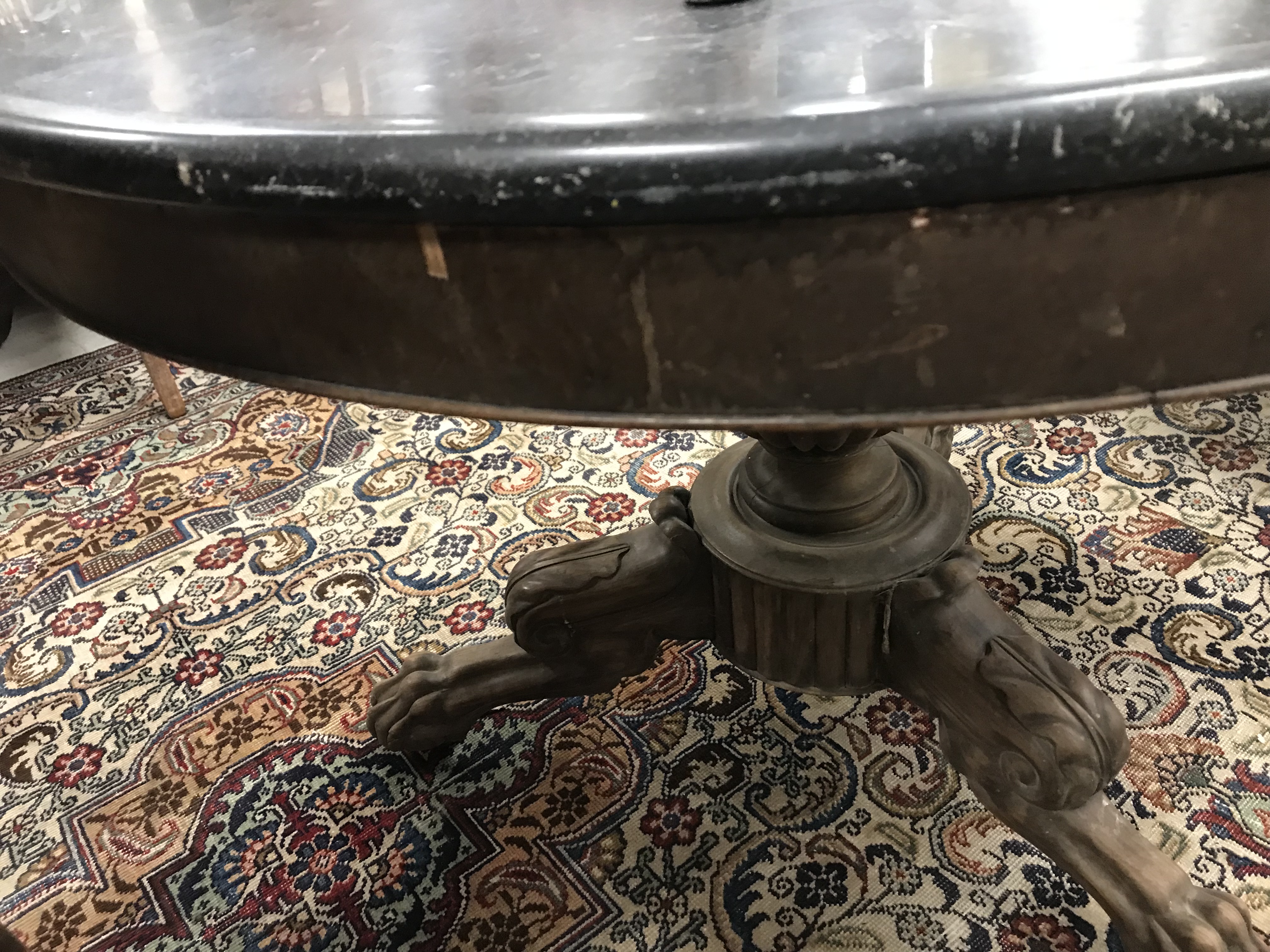 A late 19th Century French Empire style centre table, - Bild 11 aus 33