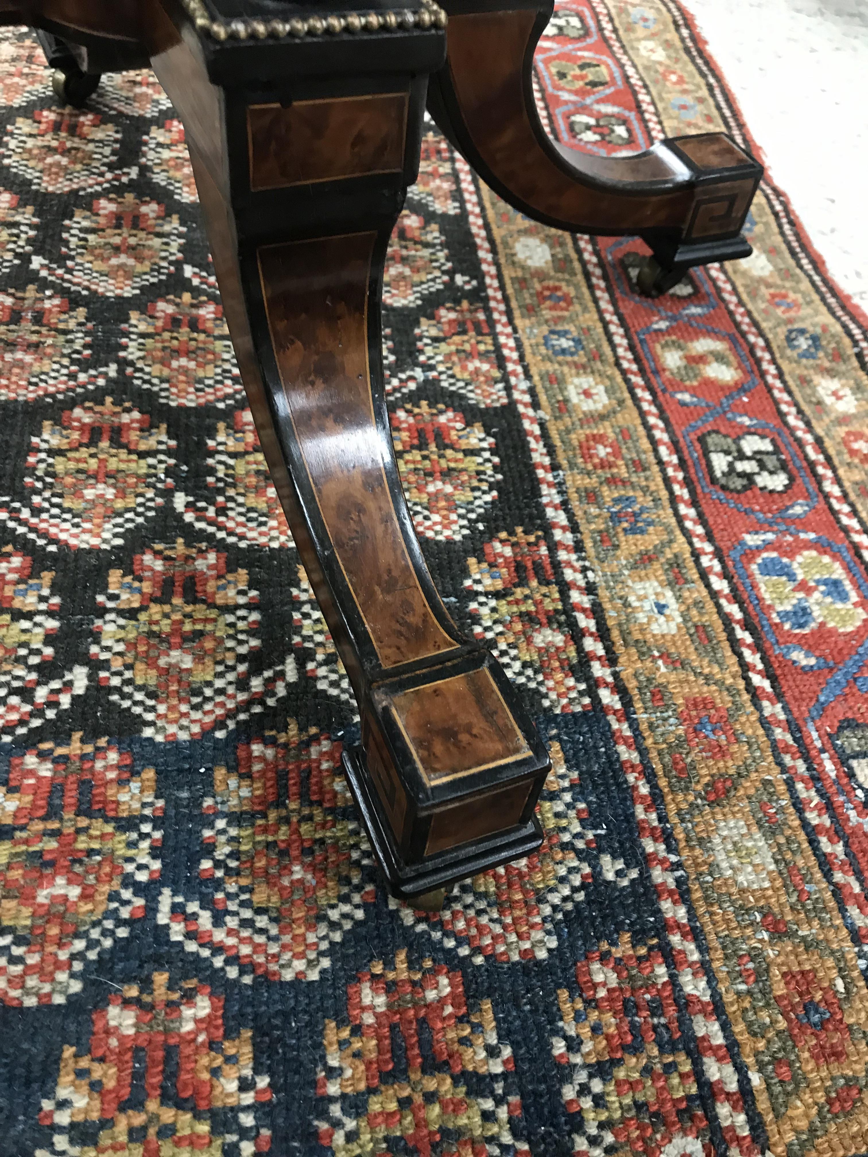 A Victorian amboyna and ebonised centre table, - Image 19 of 34