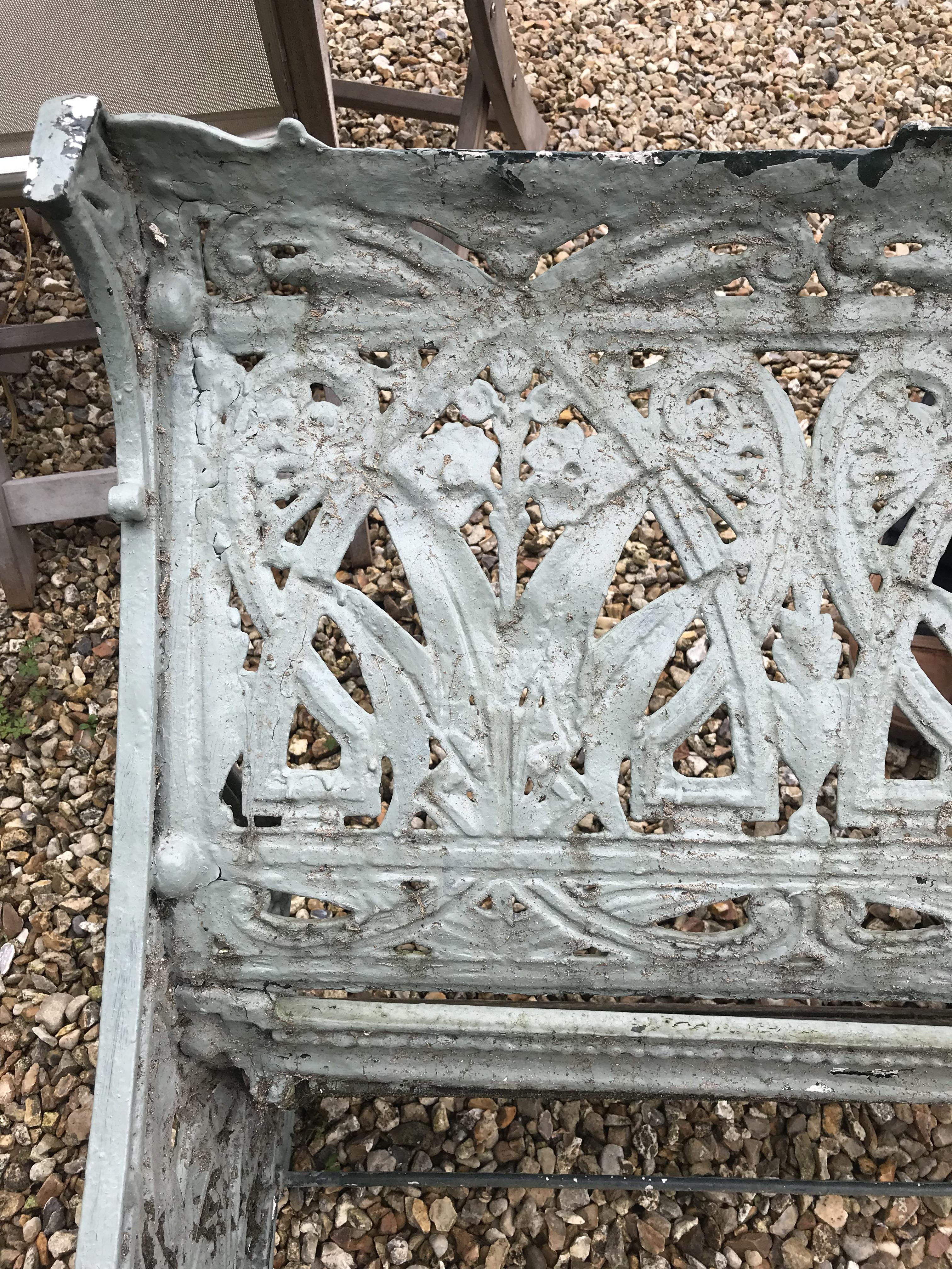 A Coalbrookdale style cast iron garden bench, - Image 11 of 39