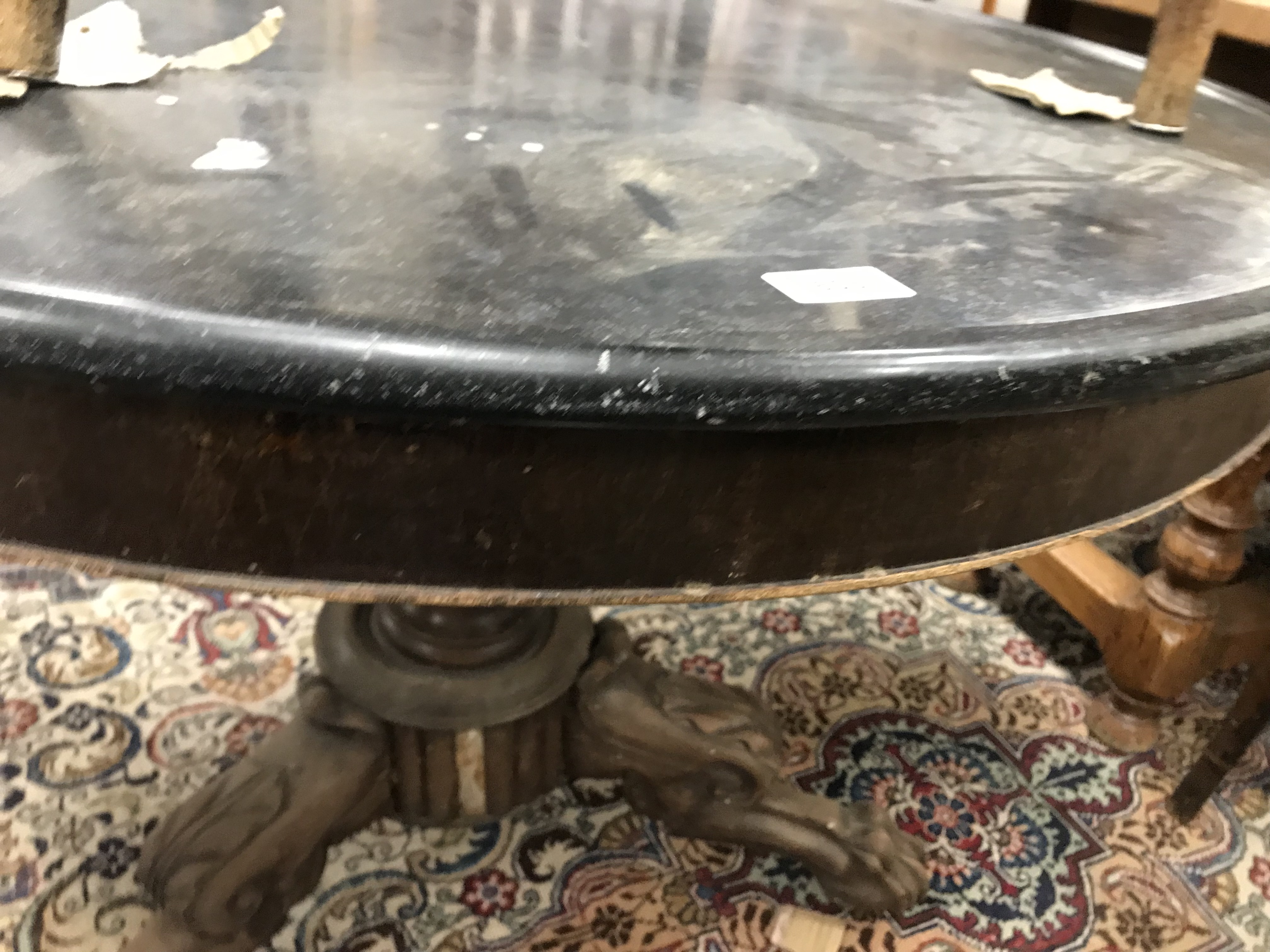 A late 19th Century French Empire style centre table, - Bild 24 aus 33