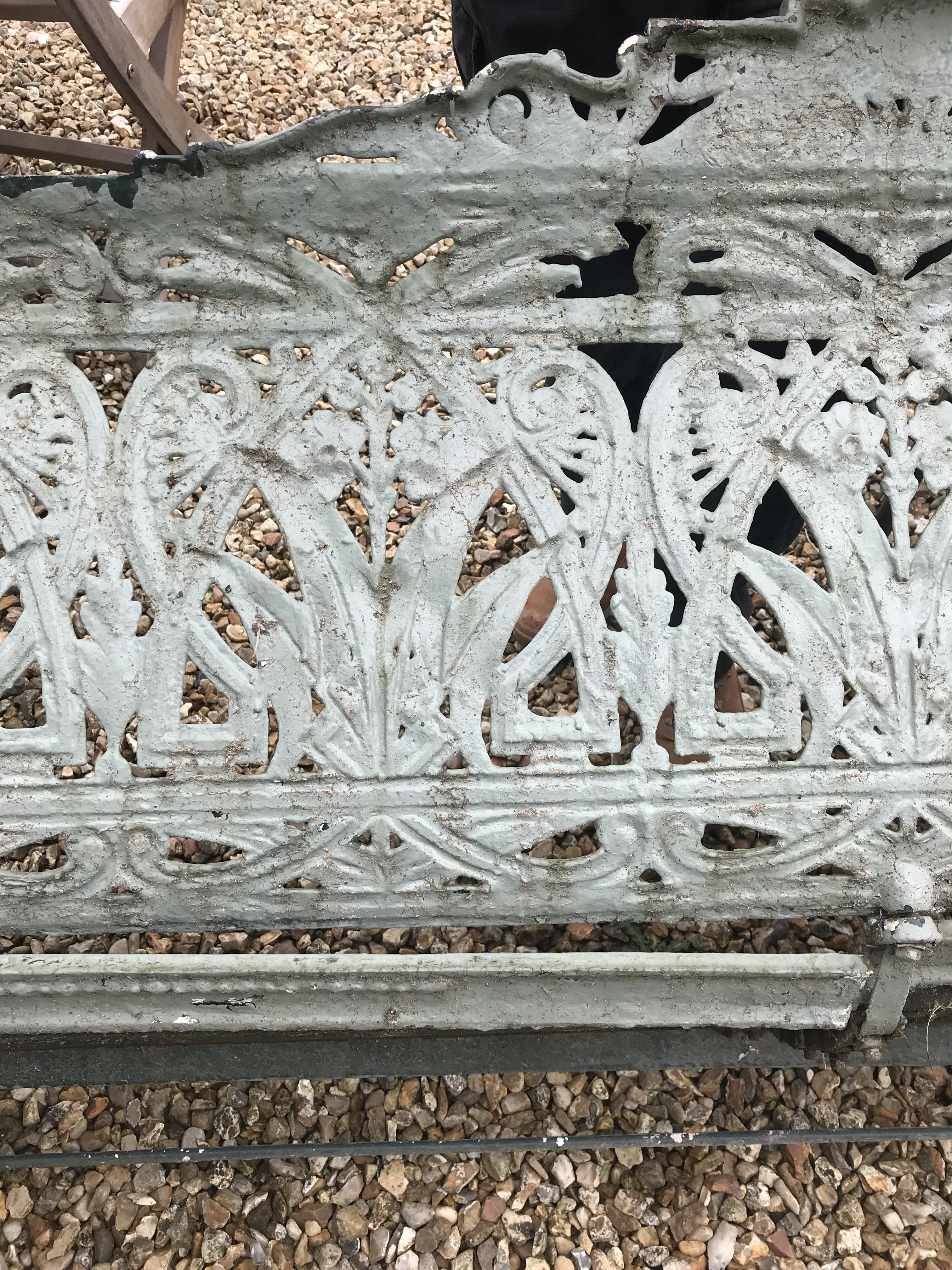 A Coalbrookdale style cast iron garden bench, - Image 10 of 39