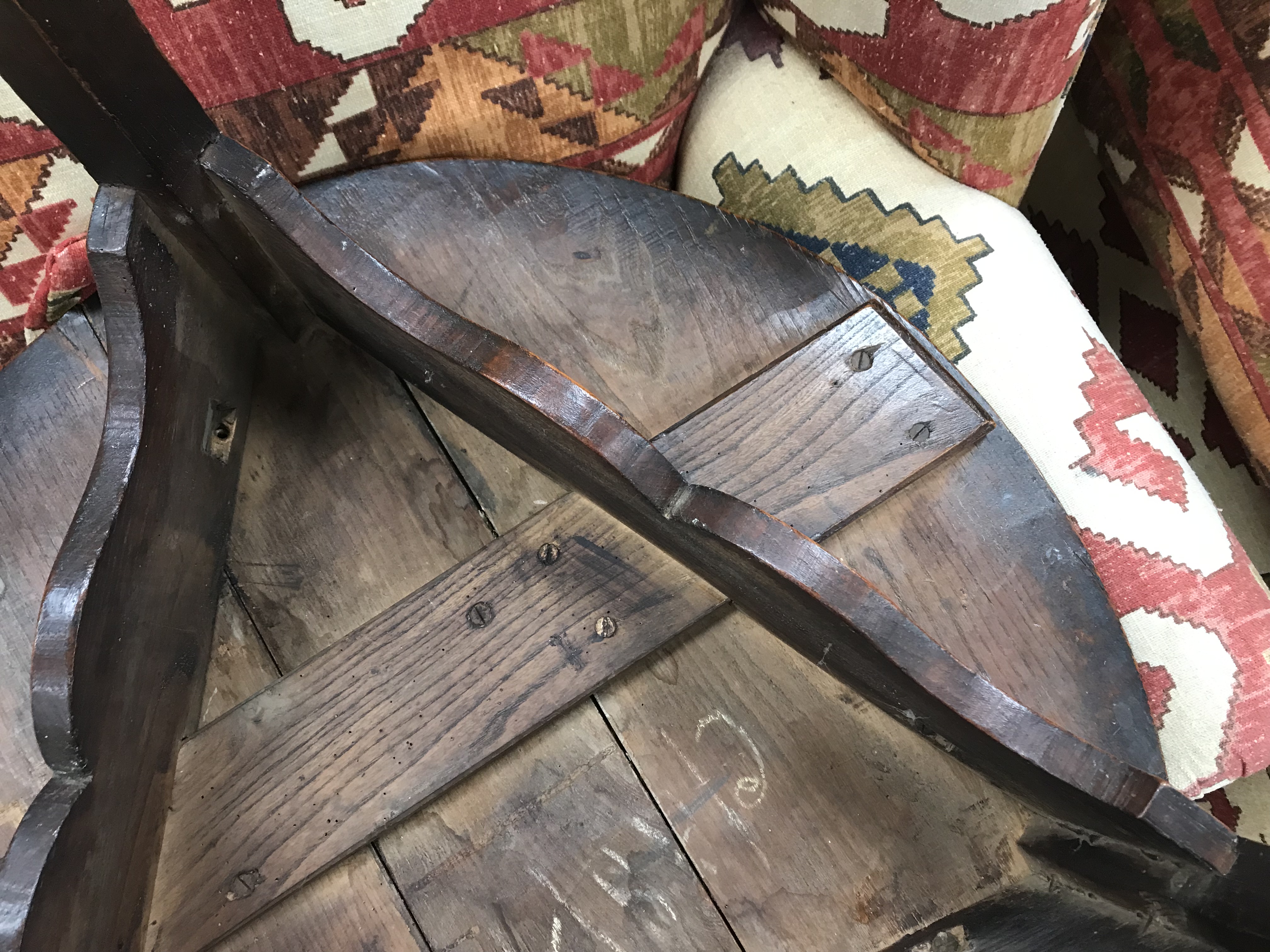 A 19th Century oak cricket table, - Image 8 of 40