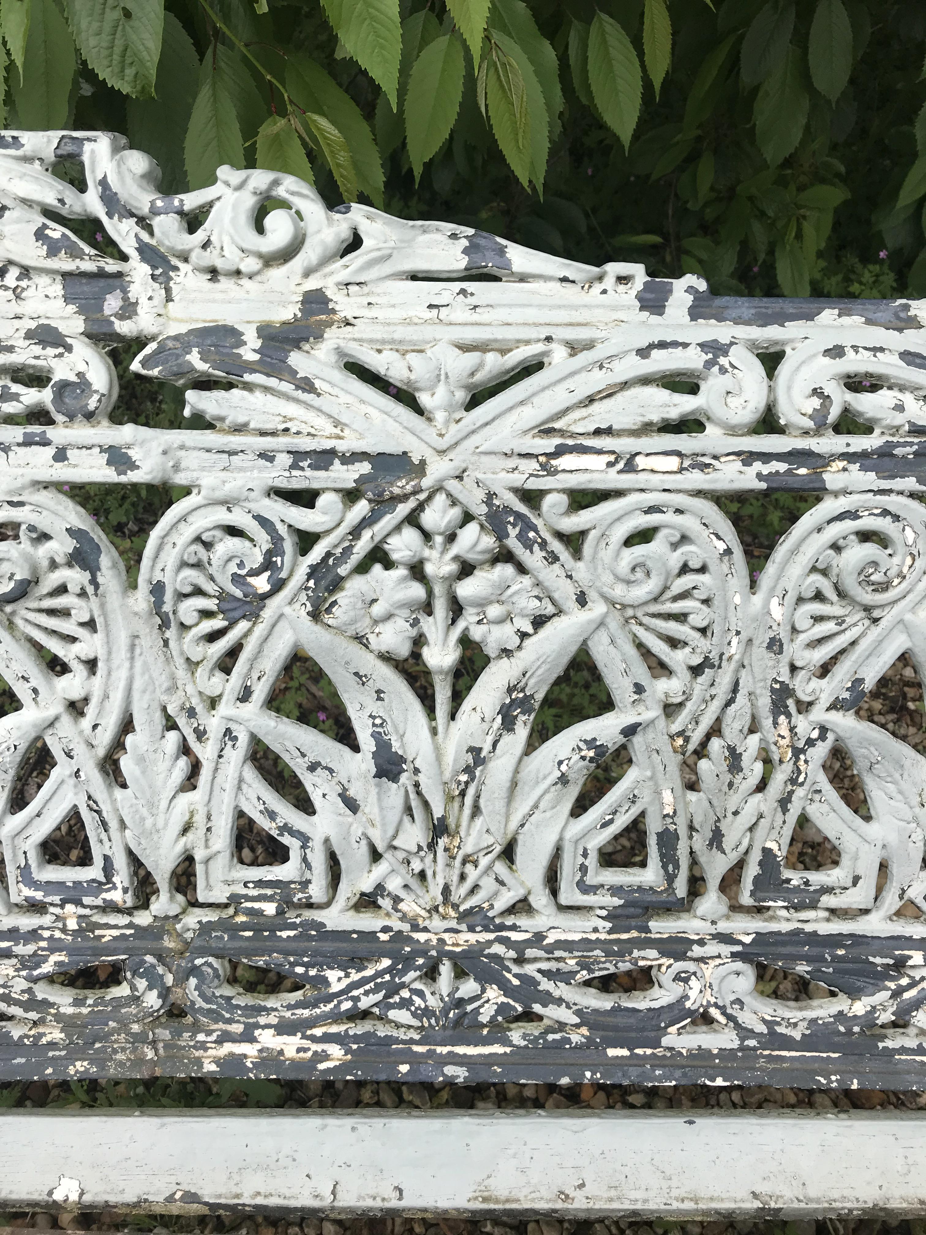 A Coalbrookdale style cast iron garden bench, - Image 33 of 39