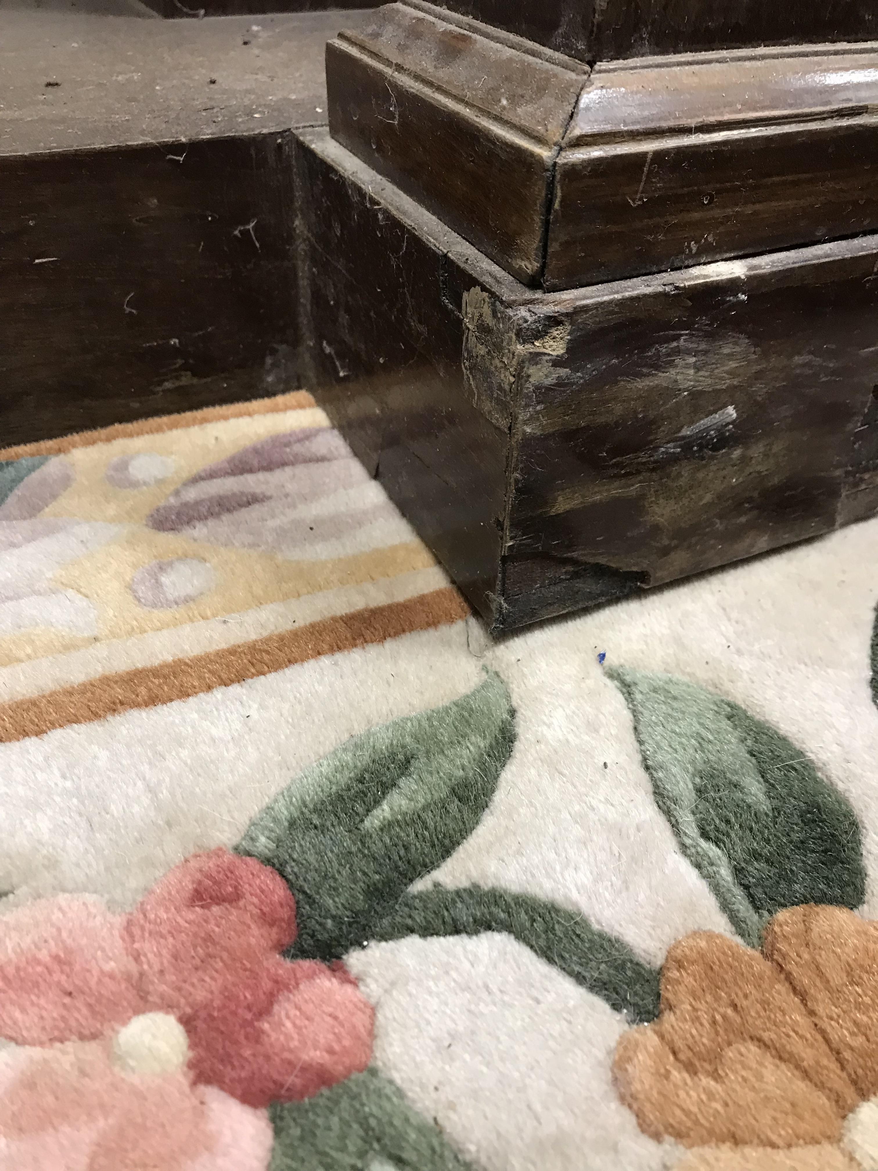 A mahogany console table in the French Empire taste, the brown agate top over a plain frieze, - Image 13 of 56