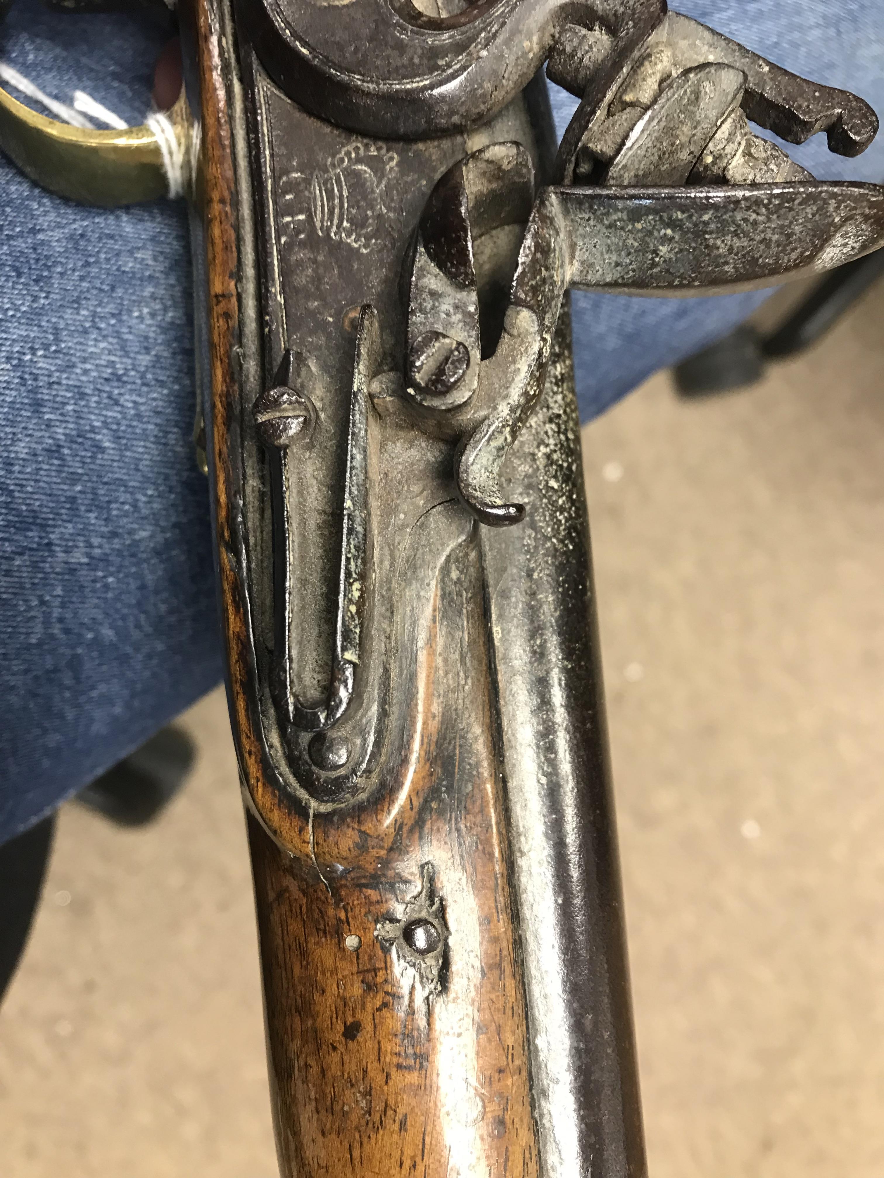 A George III flintlock pistol with straight grained walnut woodwork, - Image 15 of 39