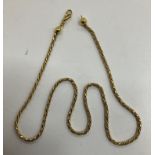 An 18 carat gold rope twist necklace, 50 cm long, 23.