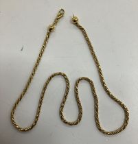 An 18 carat gold rope twist necklace, 50 cm long, 23.