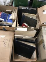 Eight boxes containing a large private collection of British and World stamps various