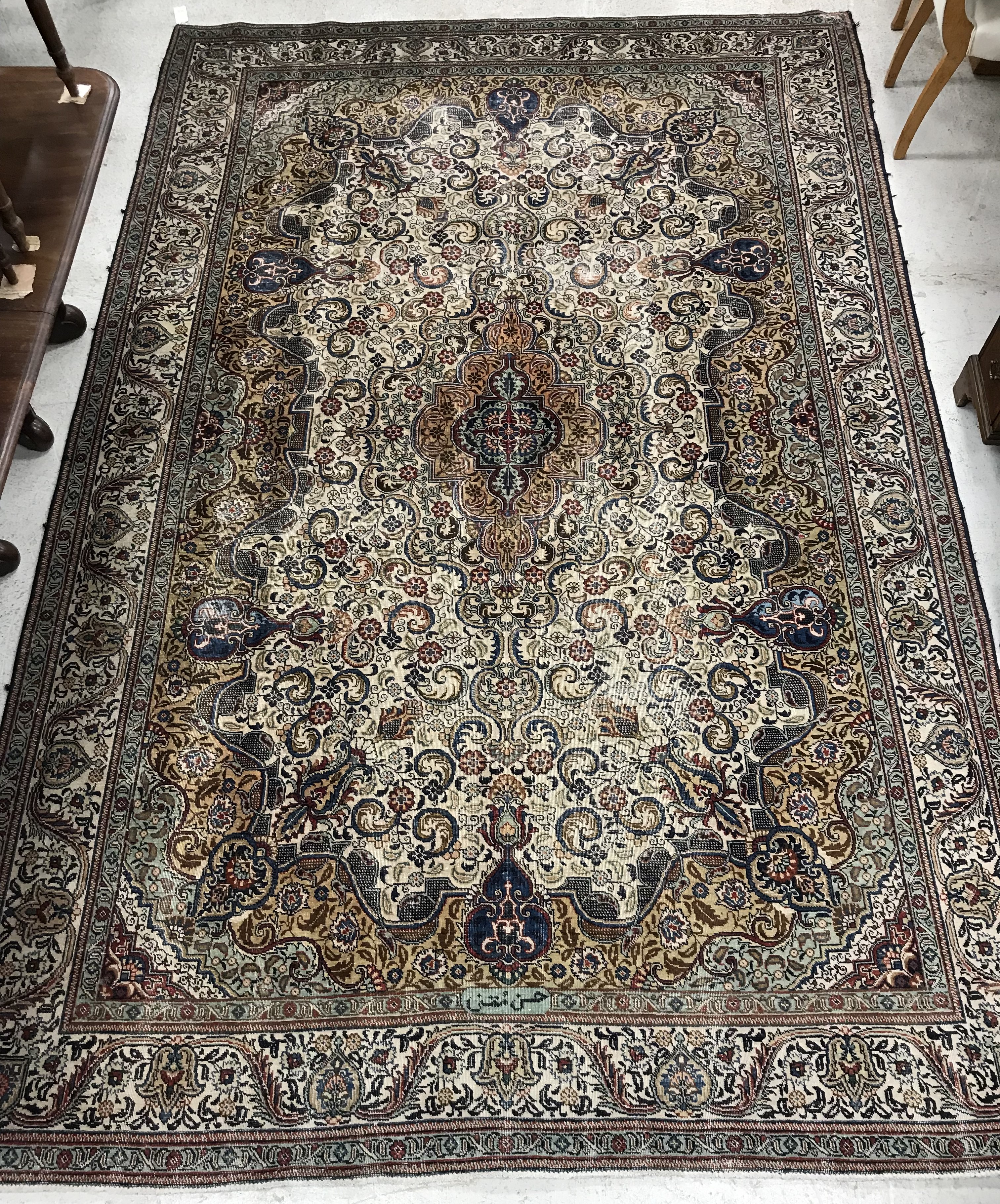 A Persian rug,