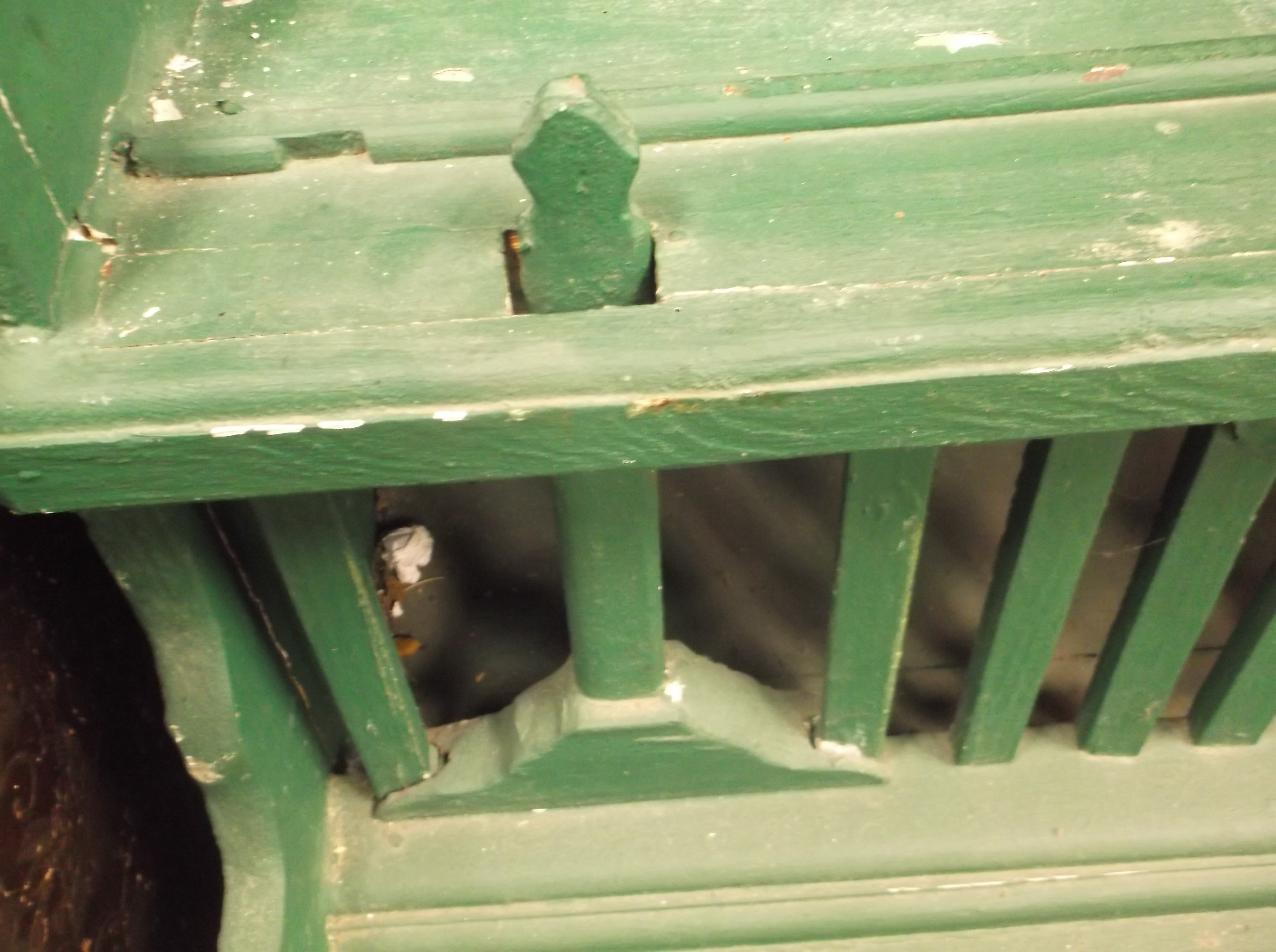 A 19th Century Irish painted pine "chicken coop" dresser, - Image 5 of 13