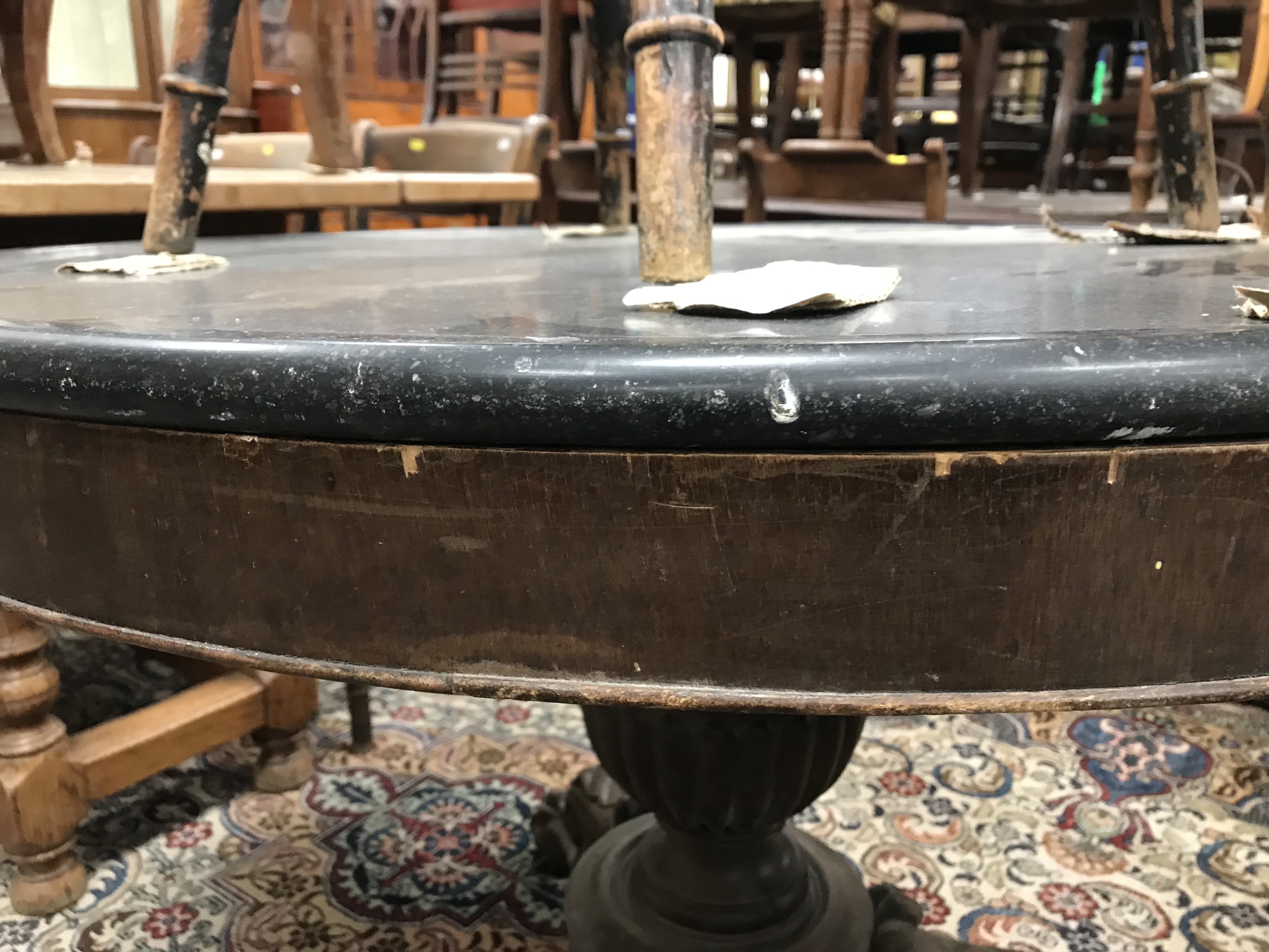 A late 19th Century French Empire style centre table, - Bild 12 aus 33