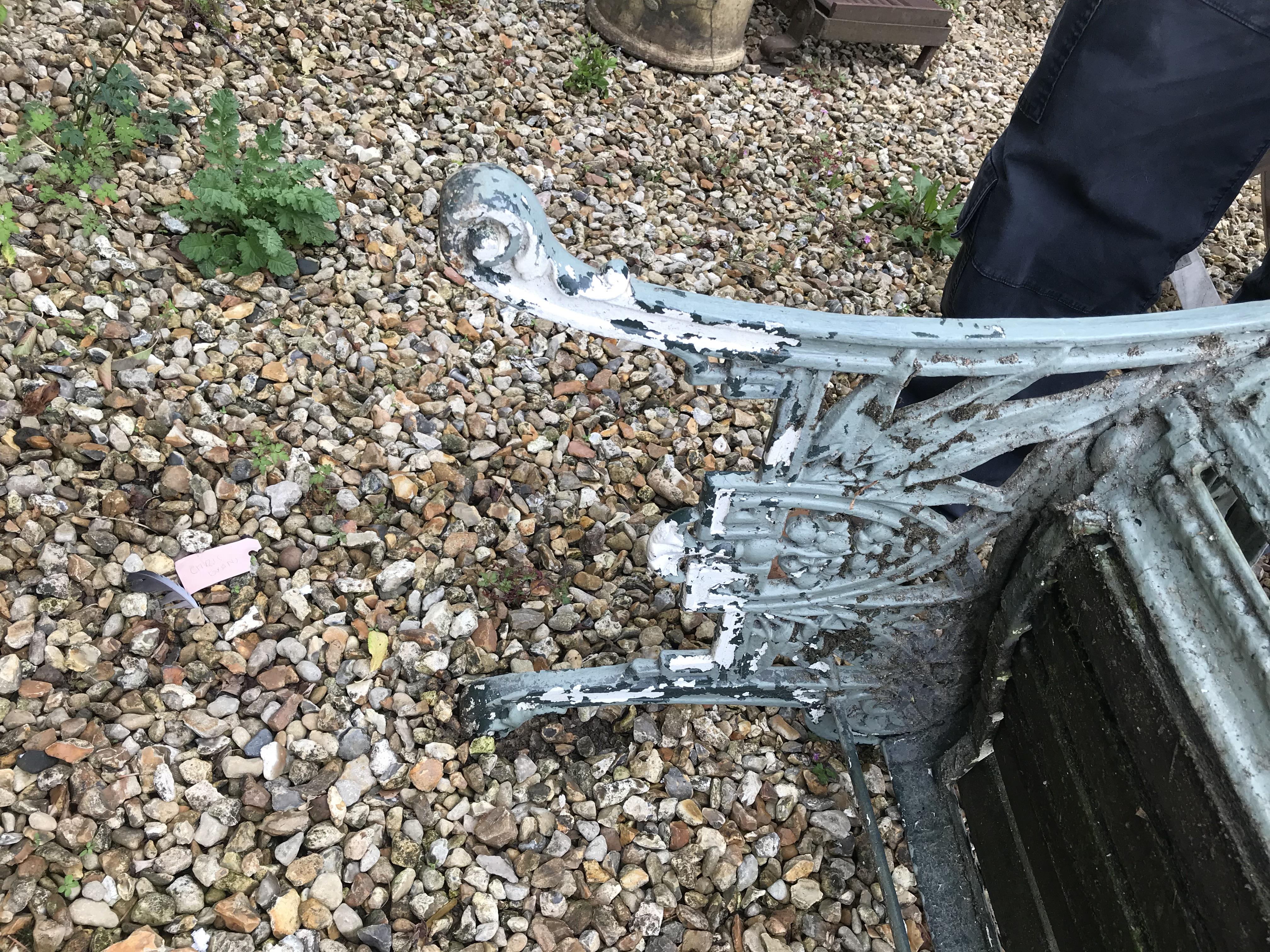 A Coalbrookdale style cast iron garden bench, - Image 15 of 39