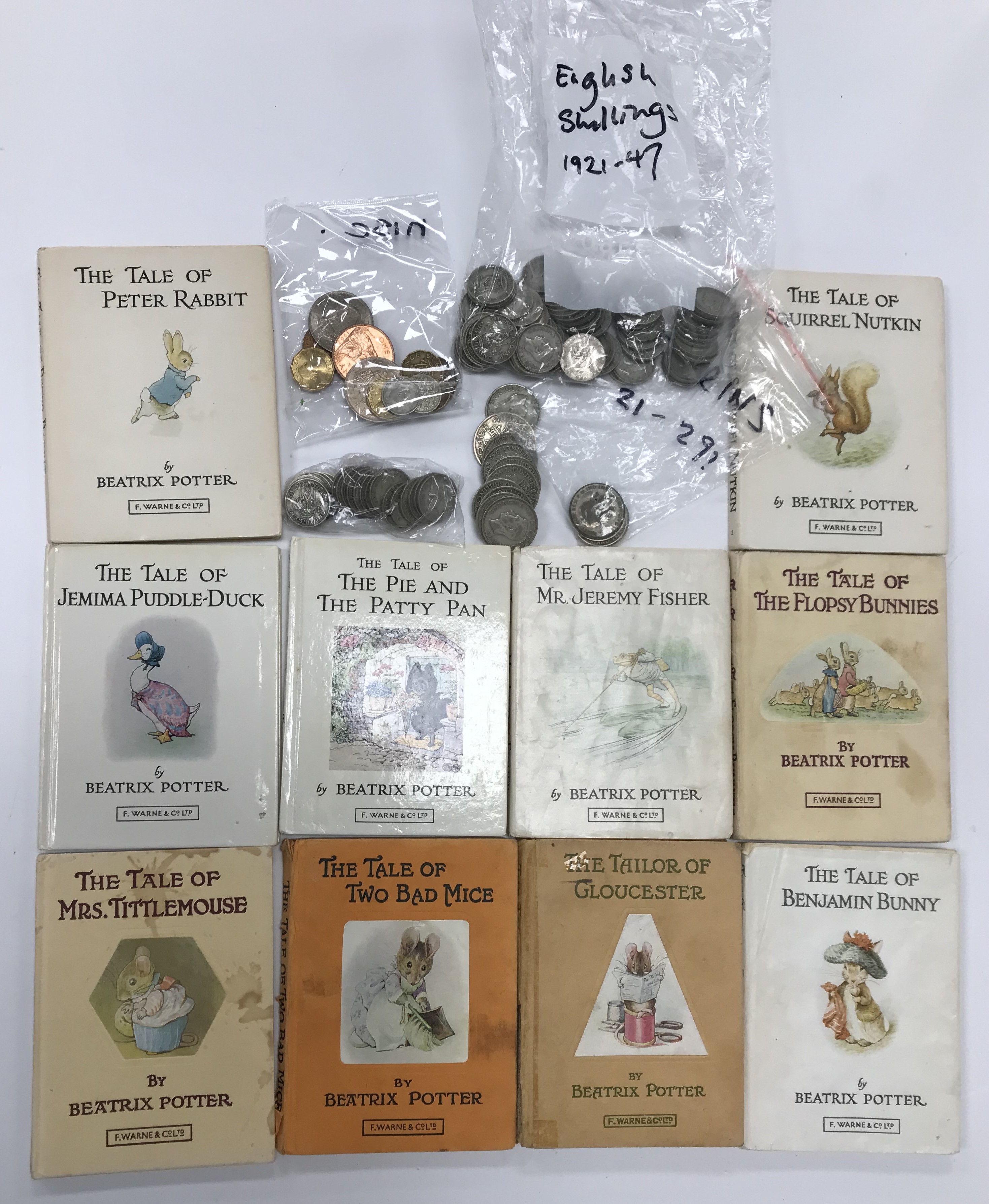 A collection of ten Beatrix Potter tales published by Frederick Warne & Co Ltd including "The Tale