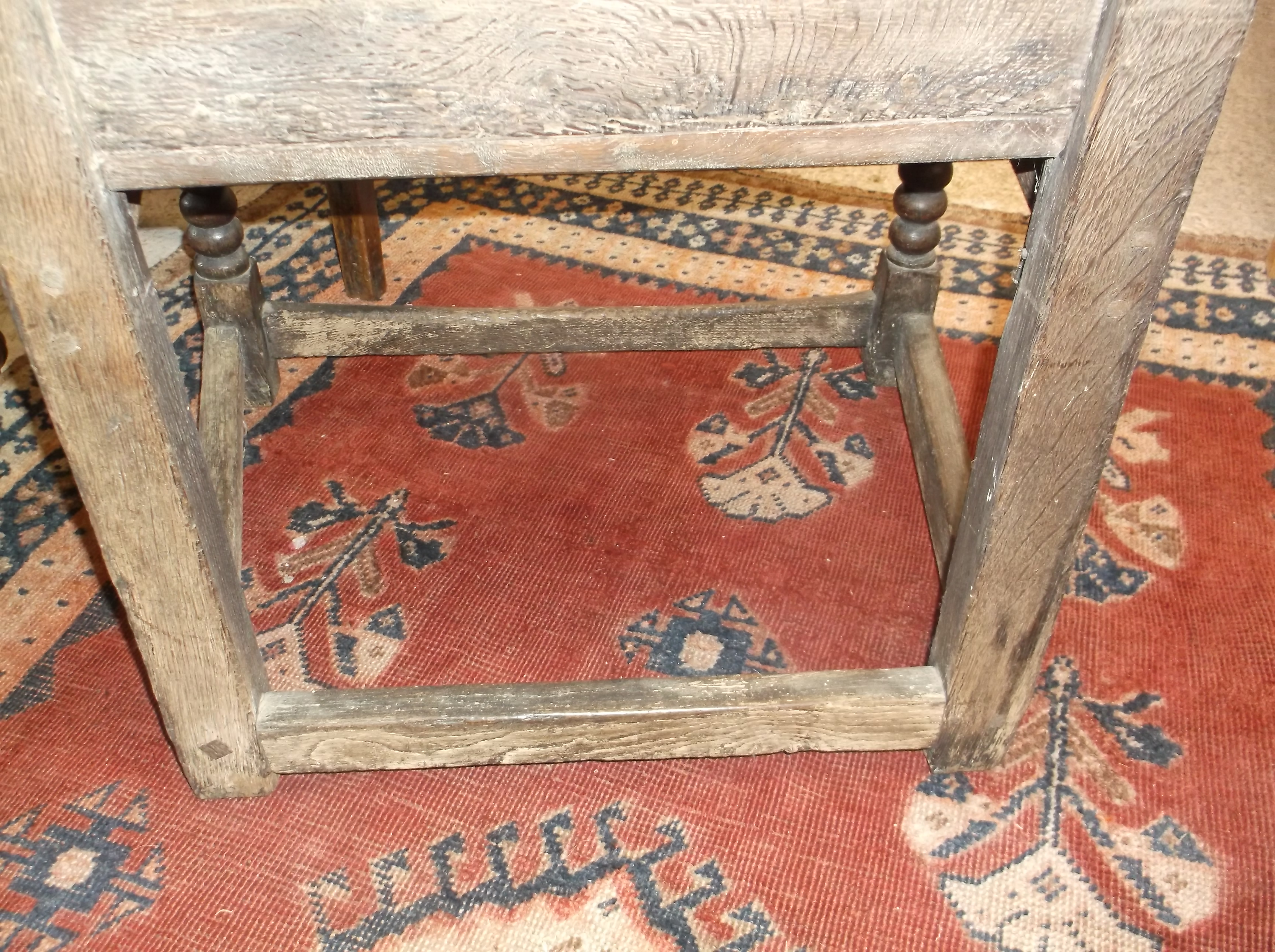 An18th Century and later oak hall chair, - Image 3 of 15