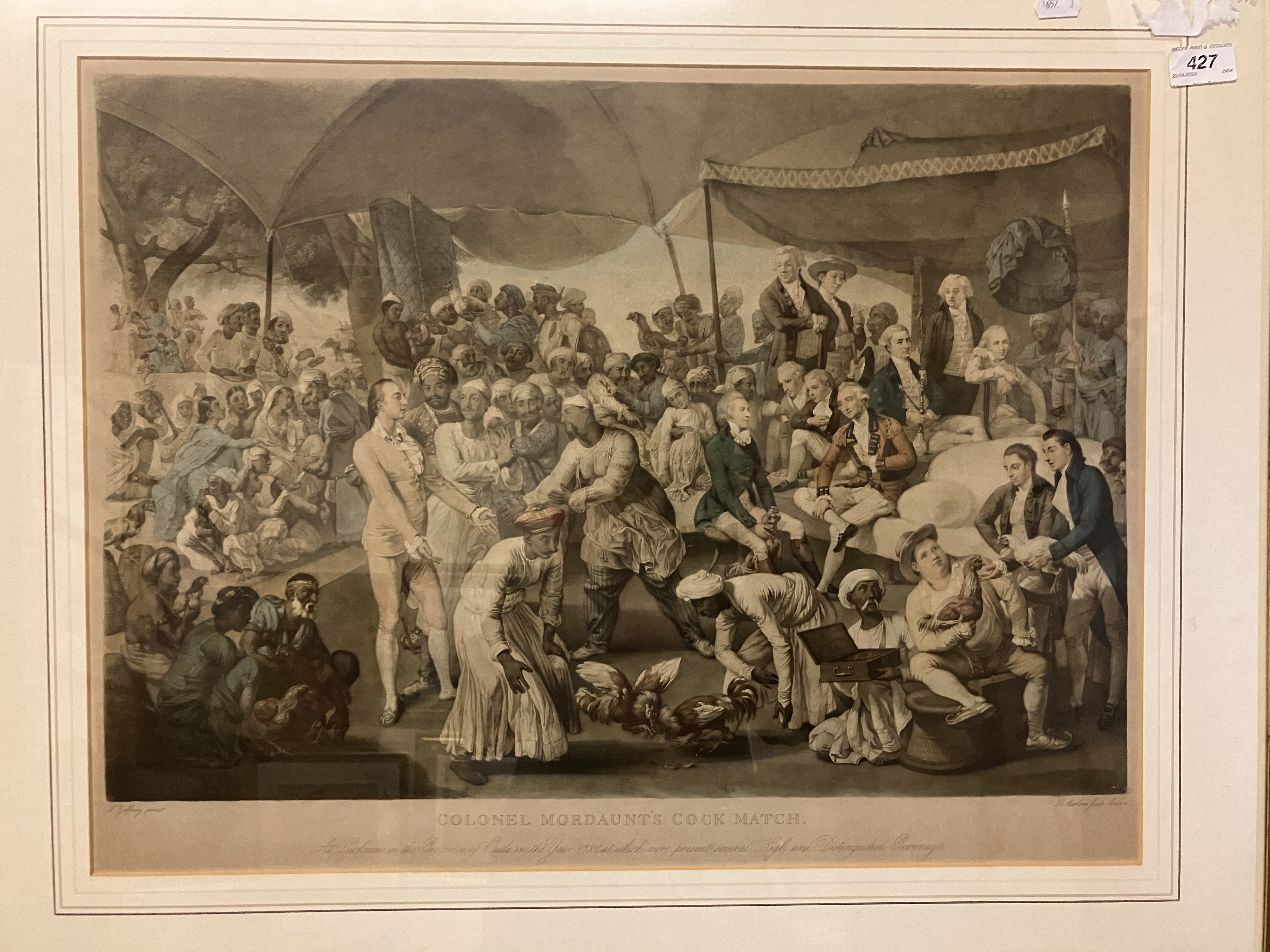 AFTER JOHANN ZOFFANY (1733-1810) "Colonel Mordaunt's Cock Match", - Image 10 of 26