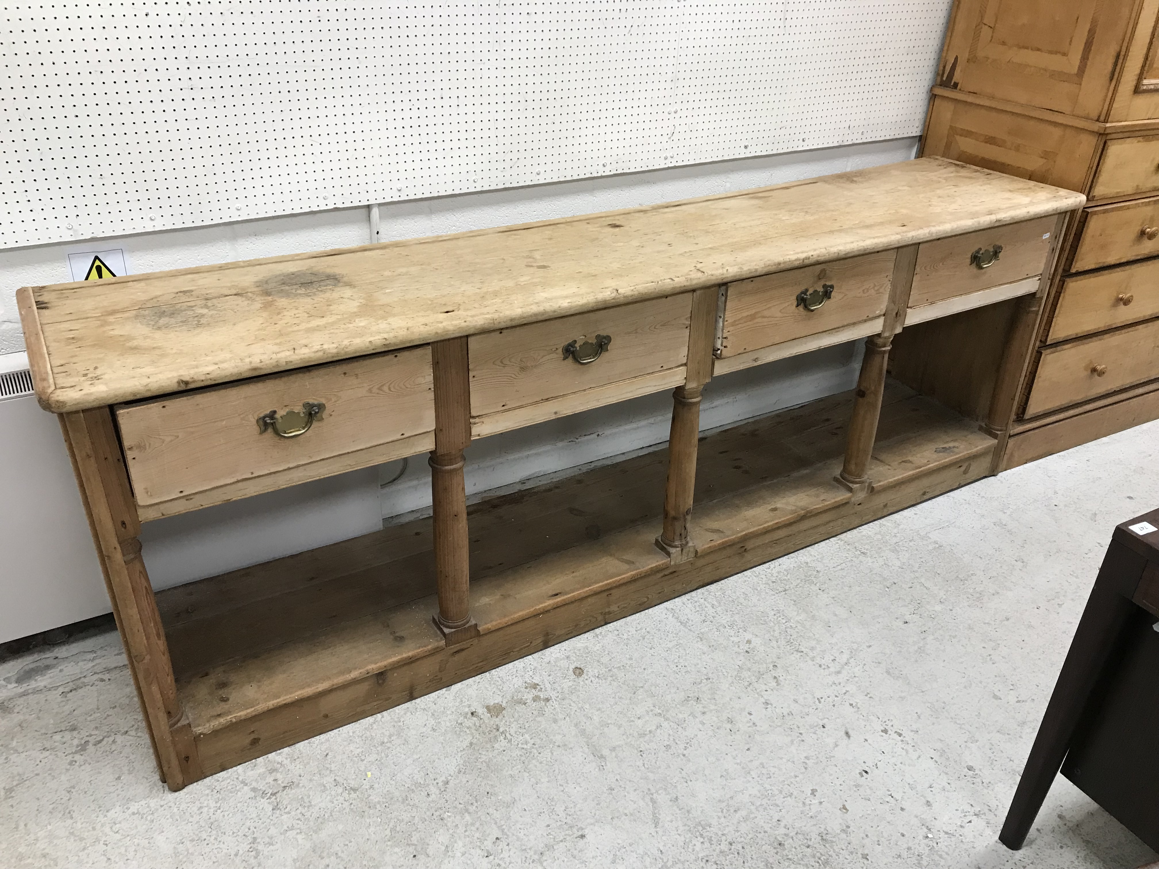 A Victorian pine dresser, - Image 2 of 19