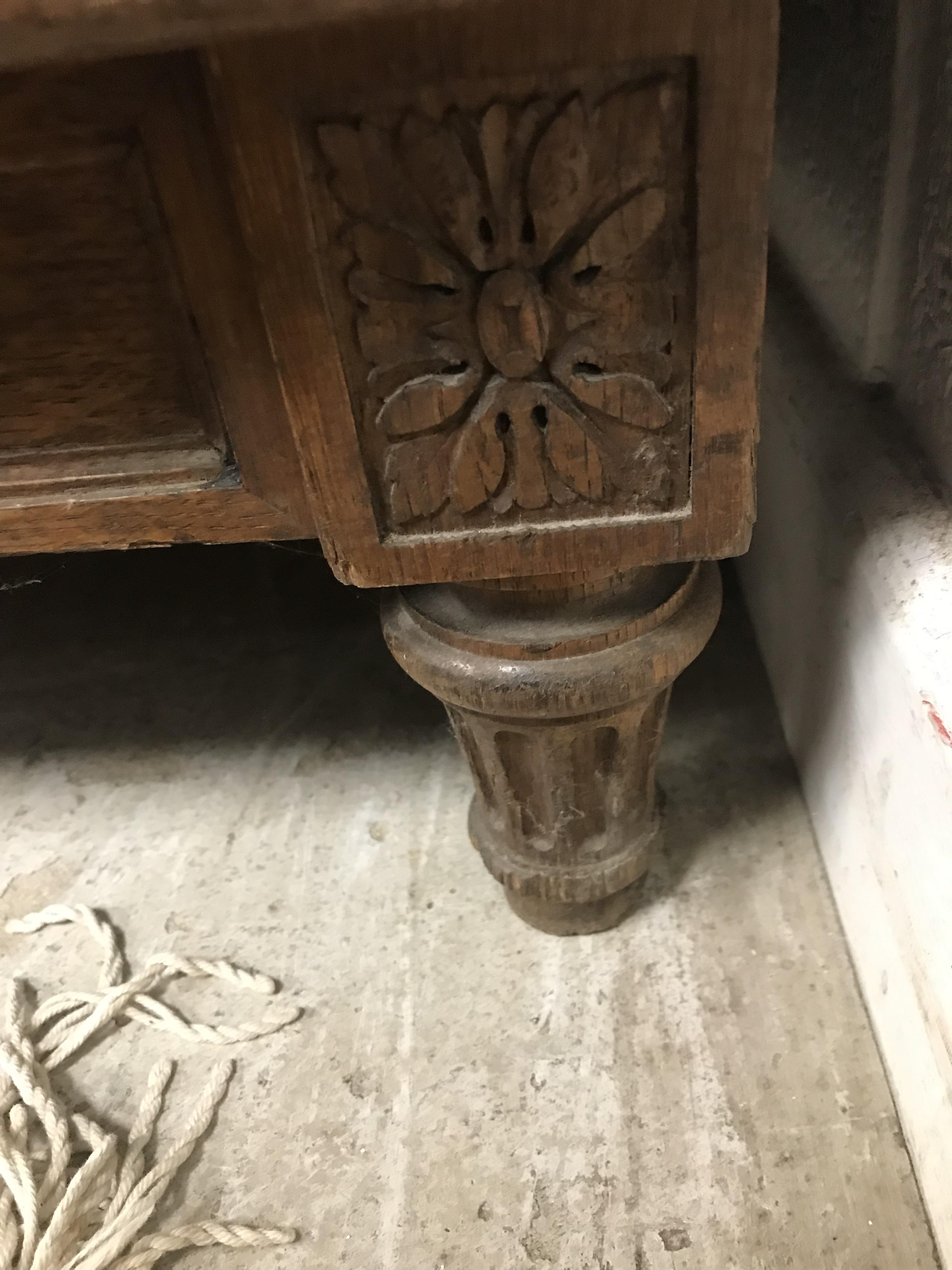 A mid 20th Century oak side cabinet formerly from a French haberdashery, - Bild 56 aus 63