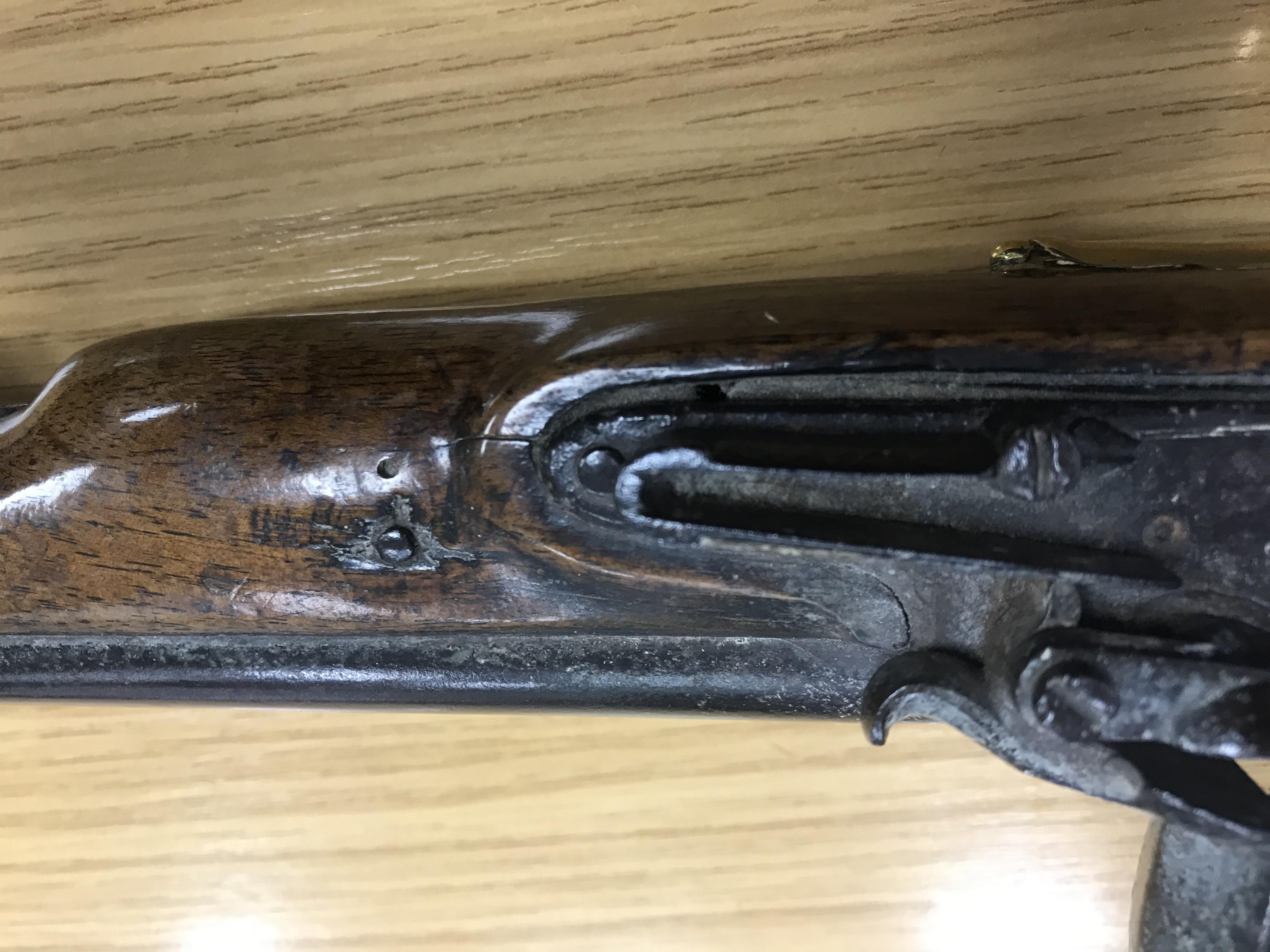 A George III flintlock pistol with straight grained walnut woodwork, - Image 35 of 39