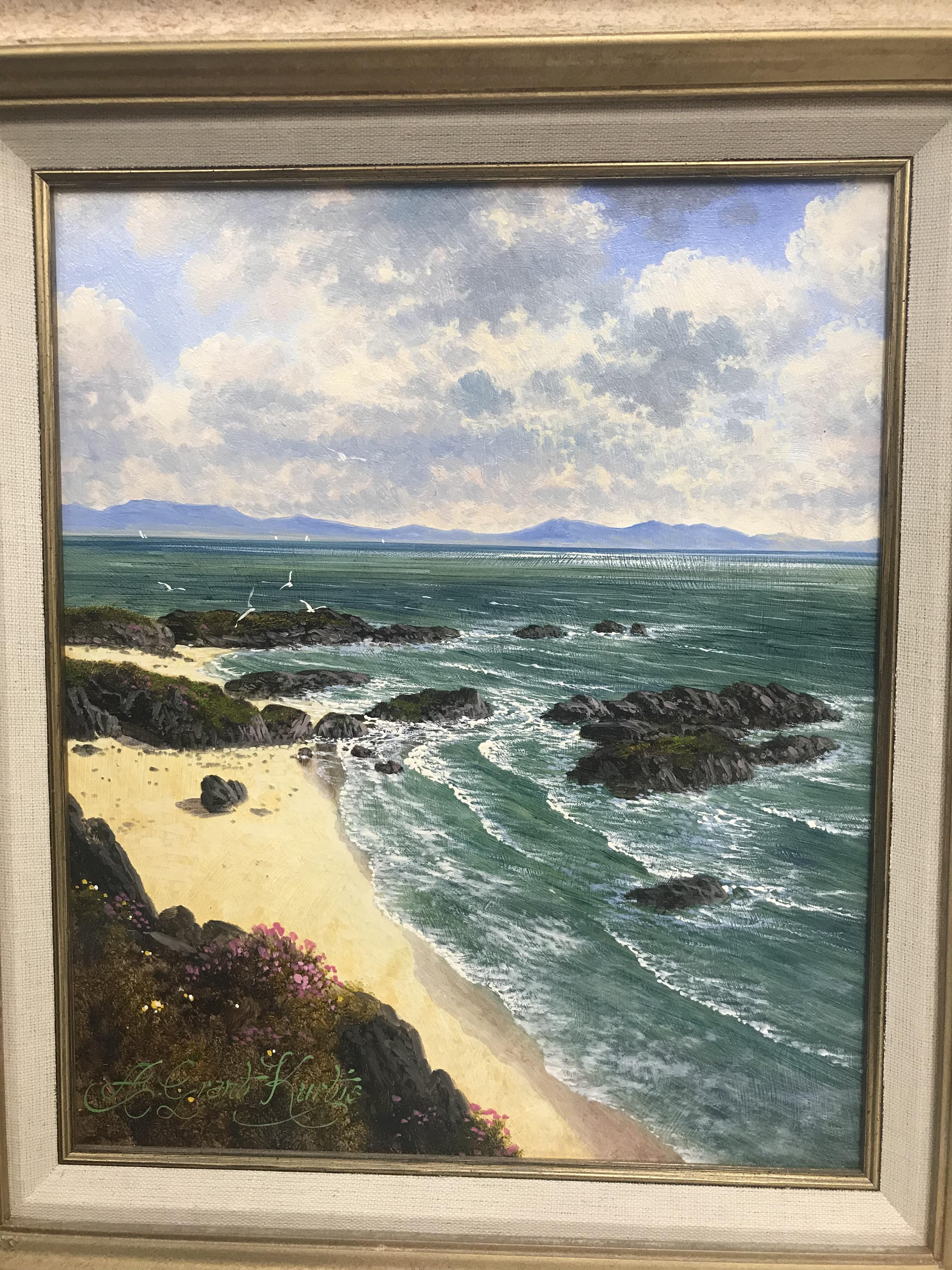 ANDREW GRANT KURTIS "Lleyn Peninsula near Anglesey southern tip", oil on panel, signed lower left, - Image 21 of 36