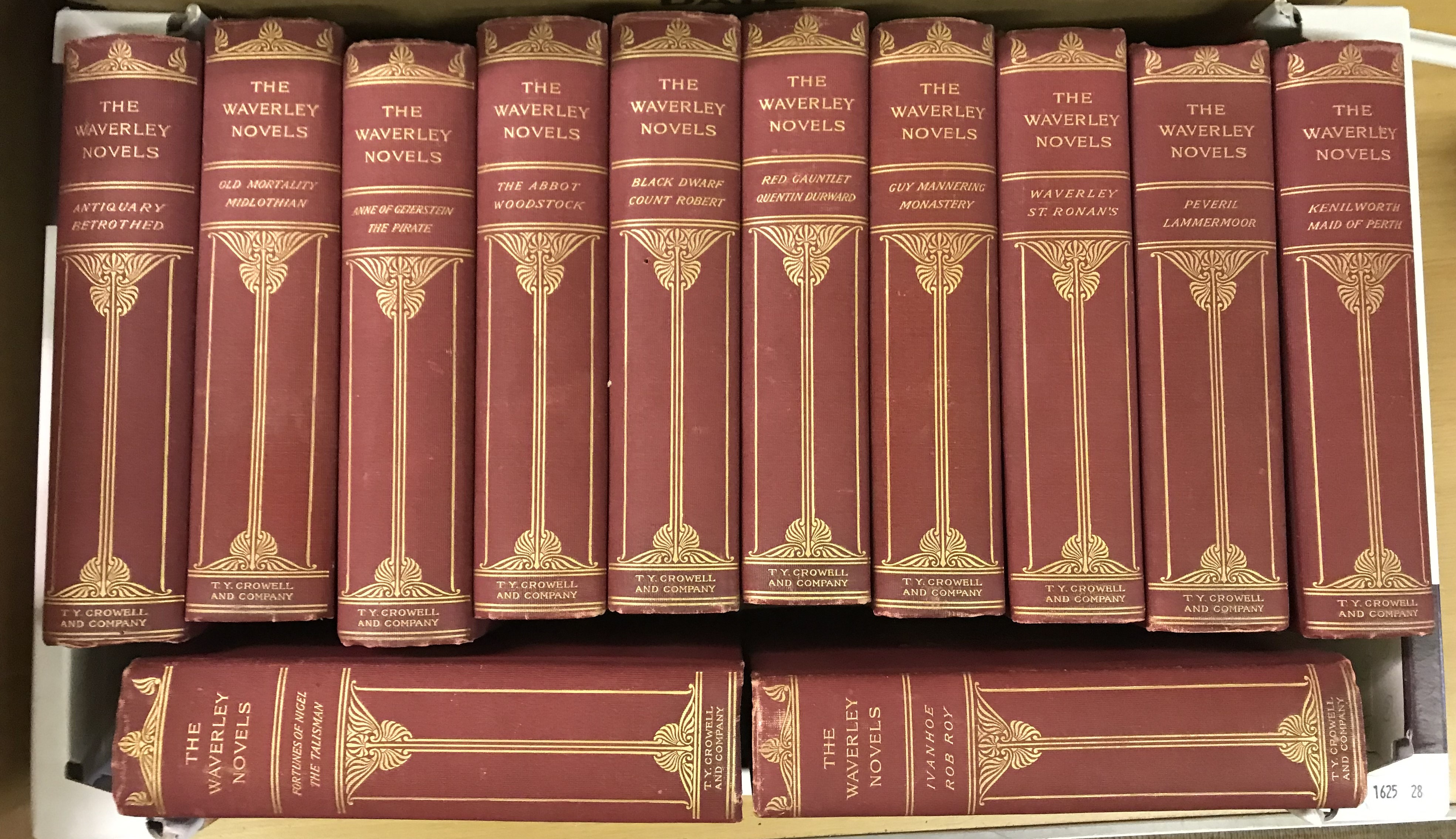 A set of Waverley novels, published Thomas Y Cromwell & Company New York, 12 volumes, - Image 2 of 5