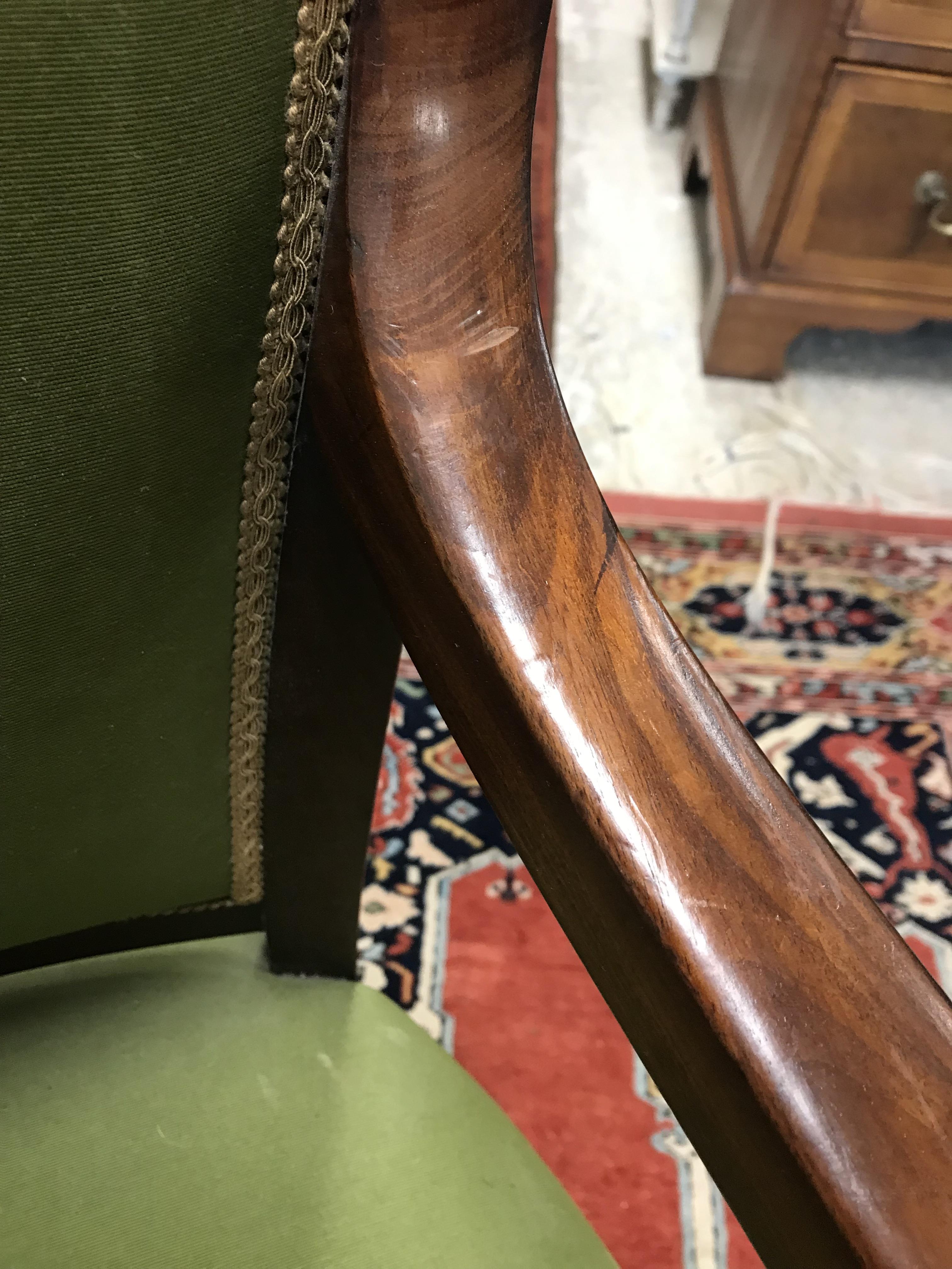 Two near-matching mahogany framed salon armchairs in the Continental Rococo taste with foliate - Image 31 of 96