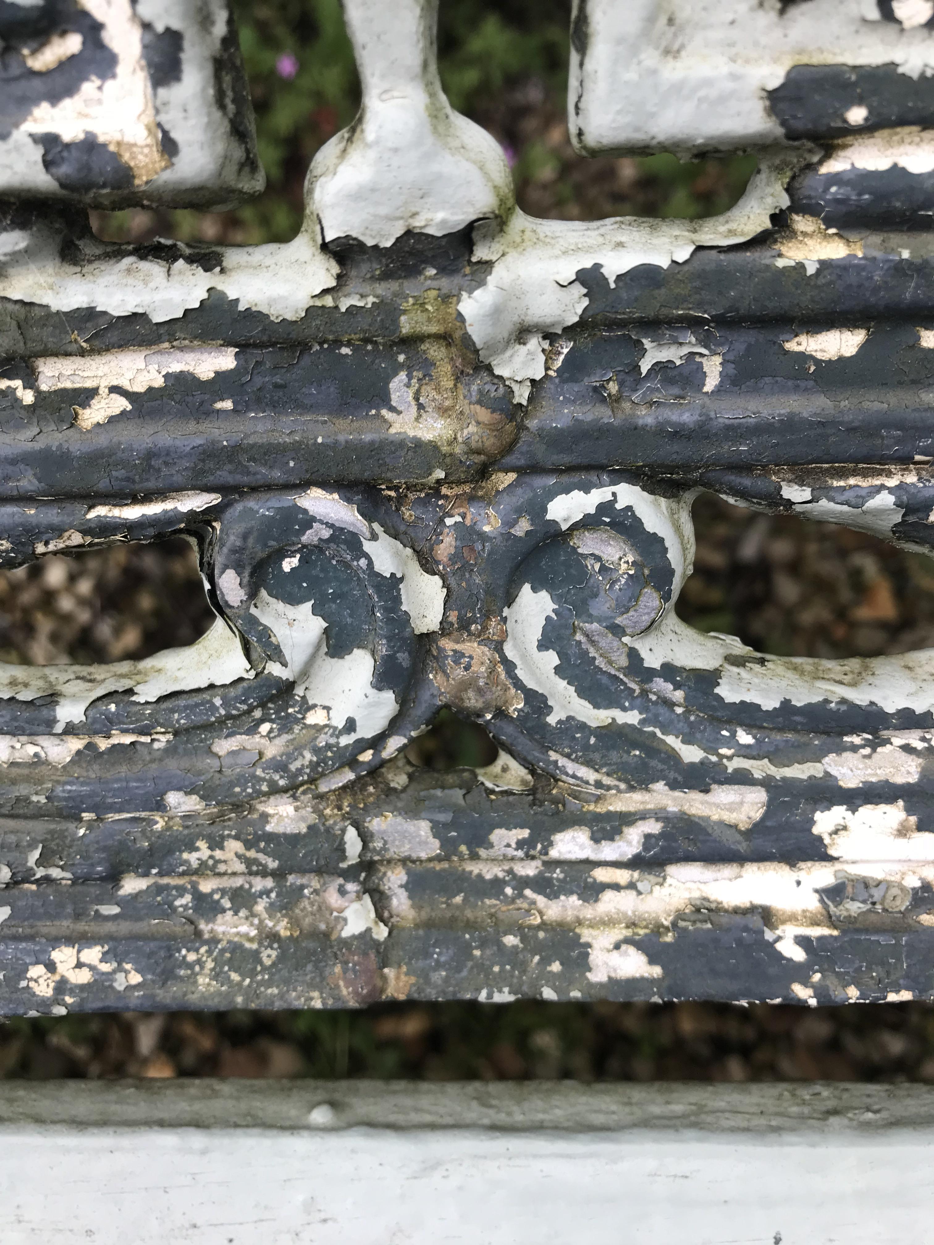 A Coalbrookdale style cast iron garden bench, - Image 34 of 39