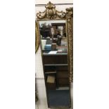 A 19th Century rectangular gilt framed wall mirror,