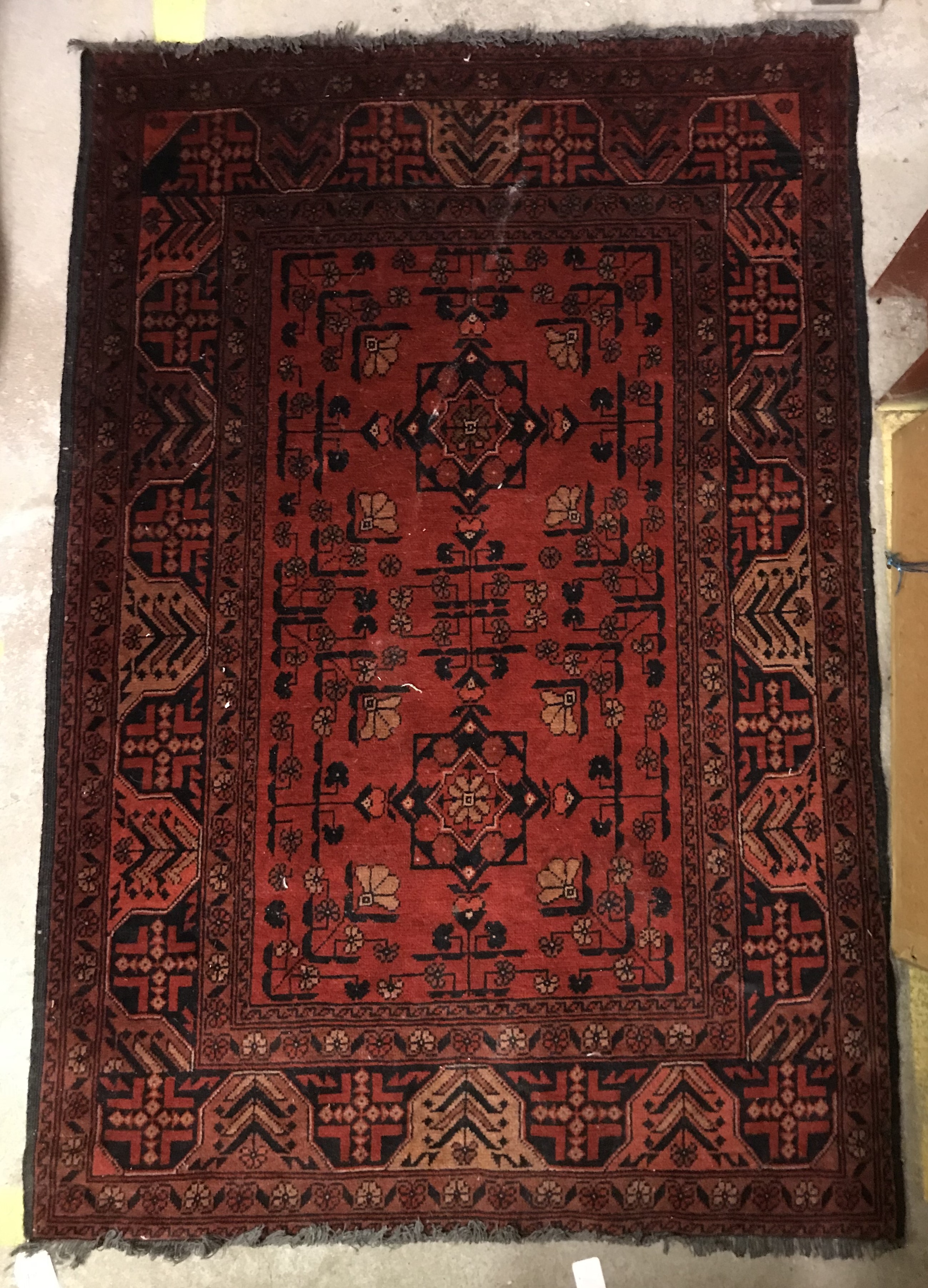 A Bokhara type carpet,