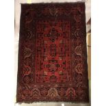 A Bokhara type carpet,