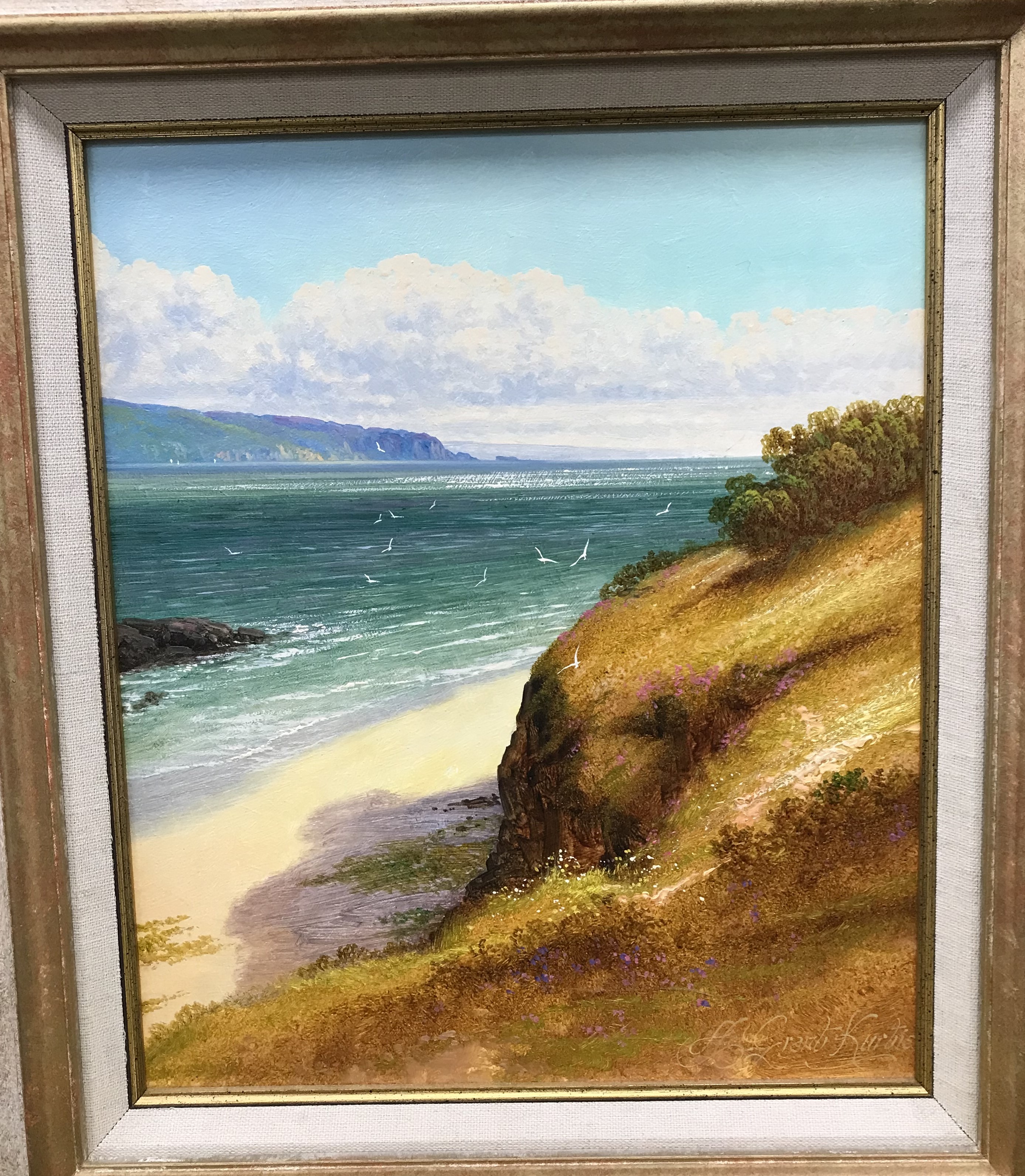 ANDREW GRANT KURTIS "Lleyn Peninsula near Anglesey southern tip", oil on panel, signed lower left, - Image 3 of 36